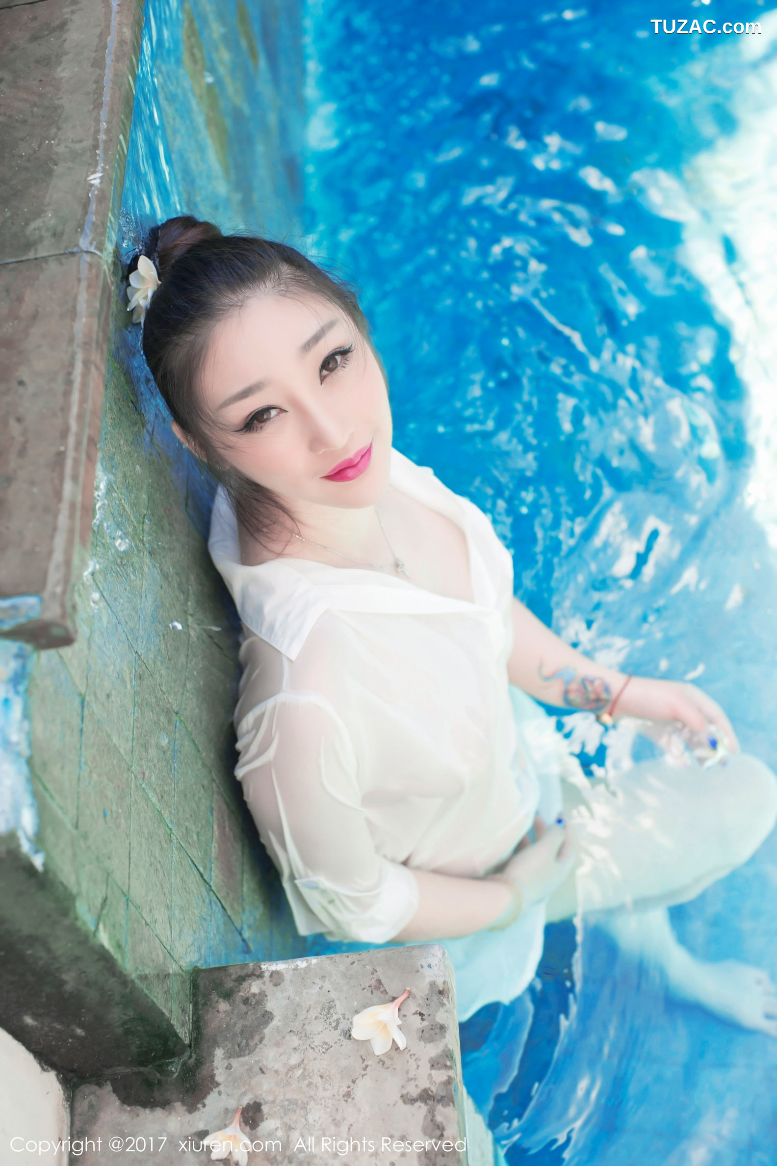 XiuRen秀人网-781-妲己-《衬衫湿身-泡泡浴》-2017.07.11