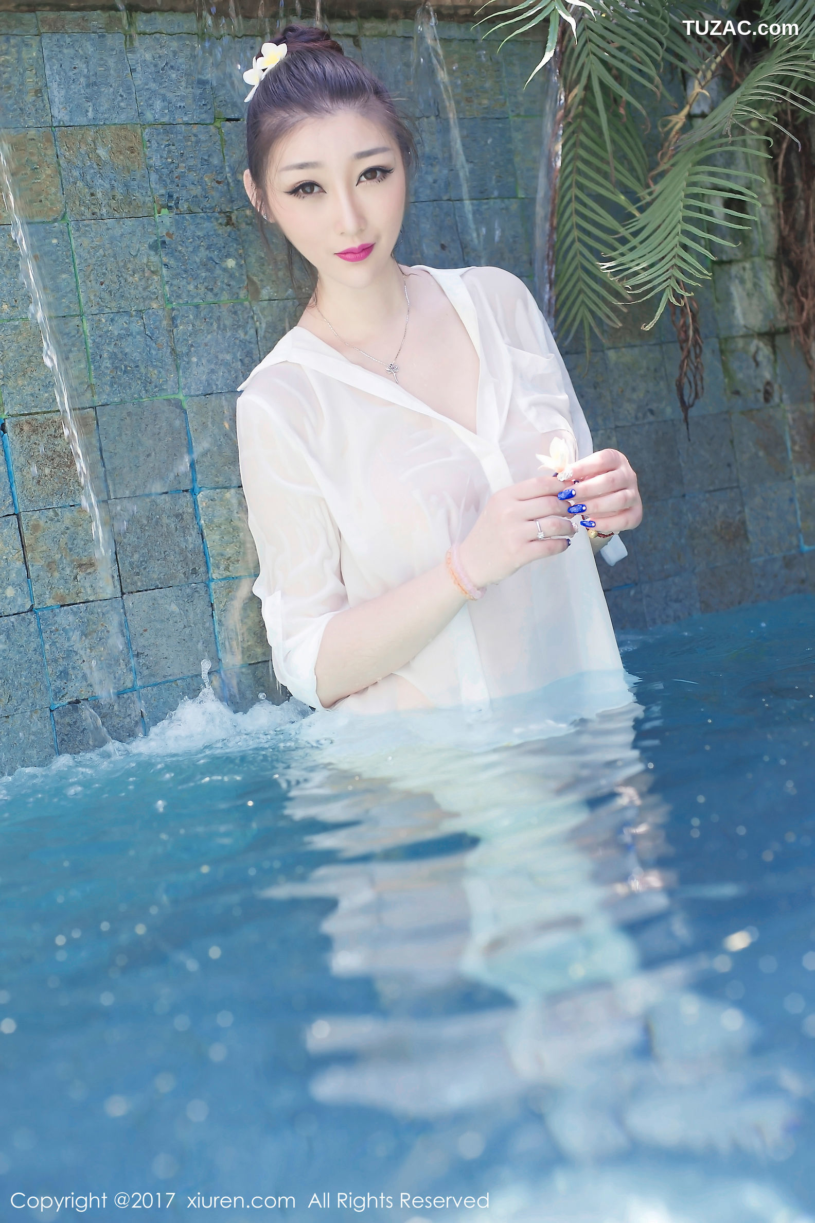 XiuRen秀人网-781-妲己-《衬衫湿身-泡泡浴》-2017.07.11