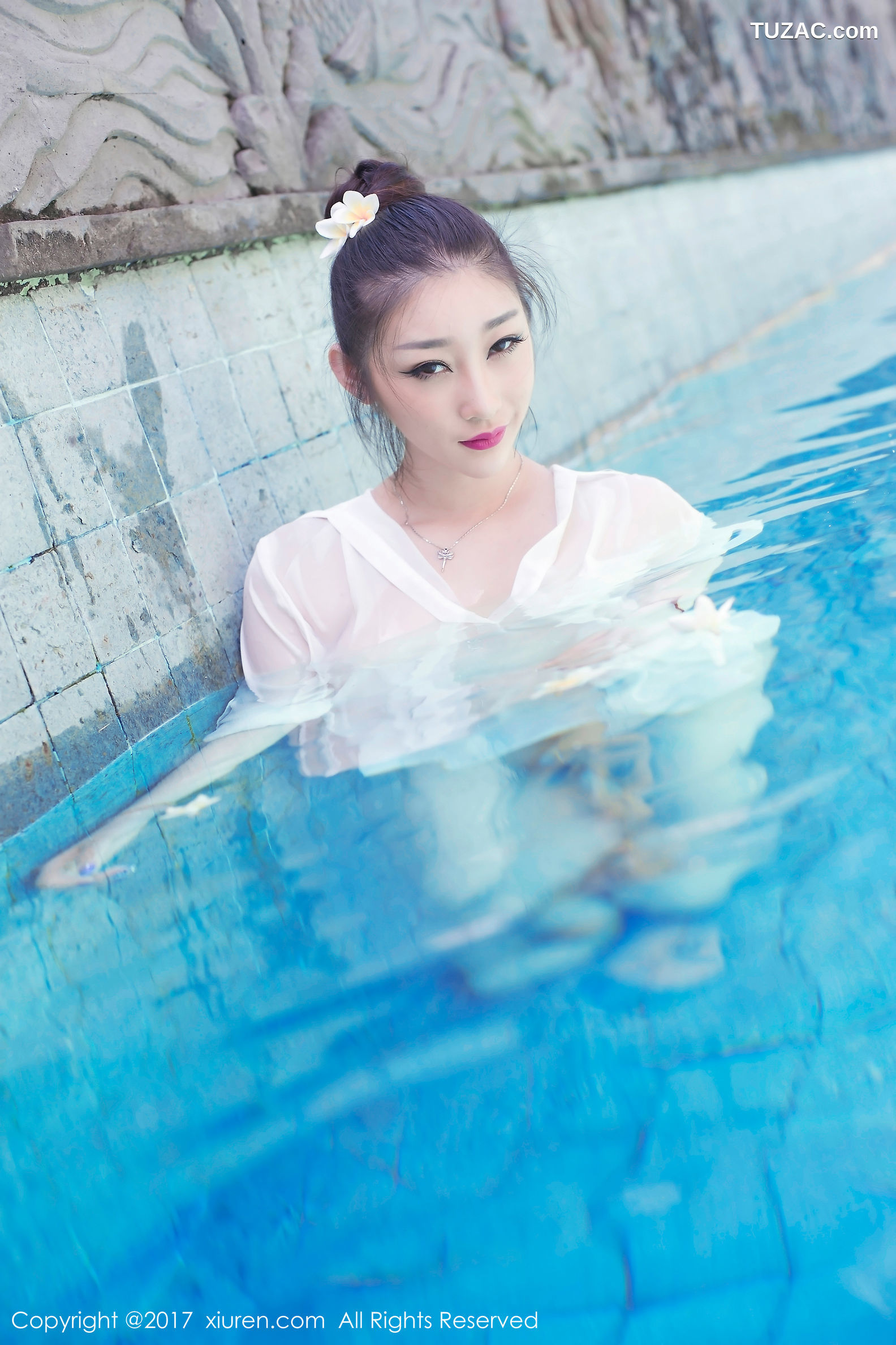 XiuRen秀人网-781-妲己-《衬衫湿身-泡泡浴》-2017.07.11