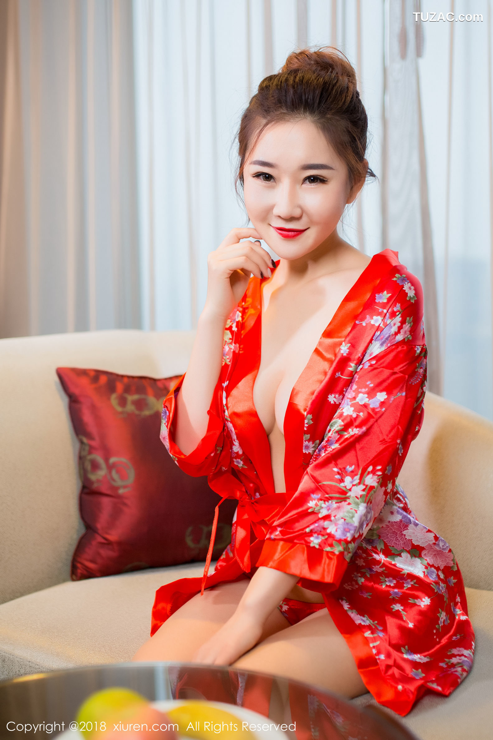 XiuRen秀人网-892-棉花糖Candy-《华丽和服-半透丝袜》-2018.01.10