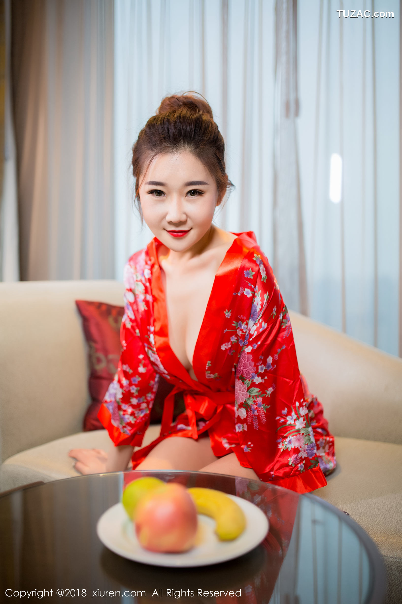 XiuRen秀人网-892-棉花糖Candy-《华丽和服-半透丝袜》-2018.01.10
