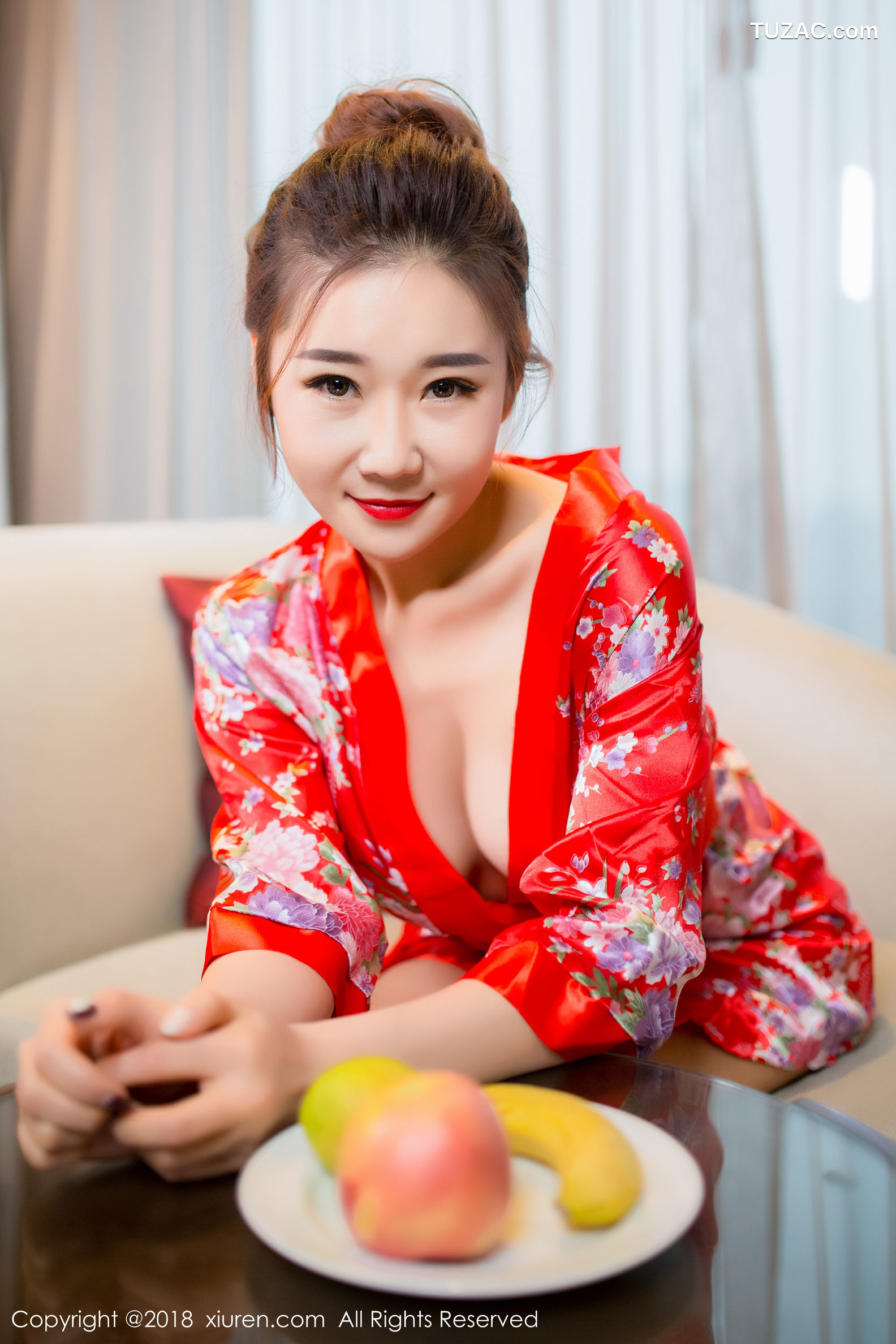 XiuRen秀人网-892-棉花糖Candy-《华丽和服-半透丝袜》-2018.01.10