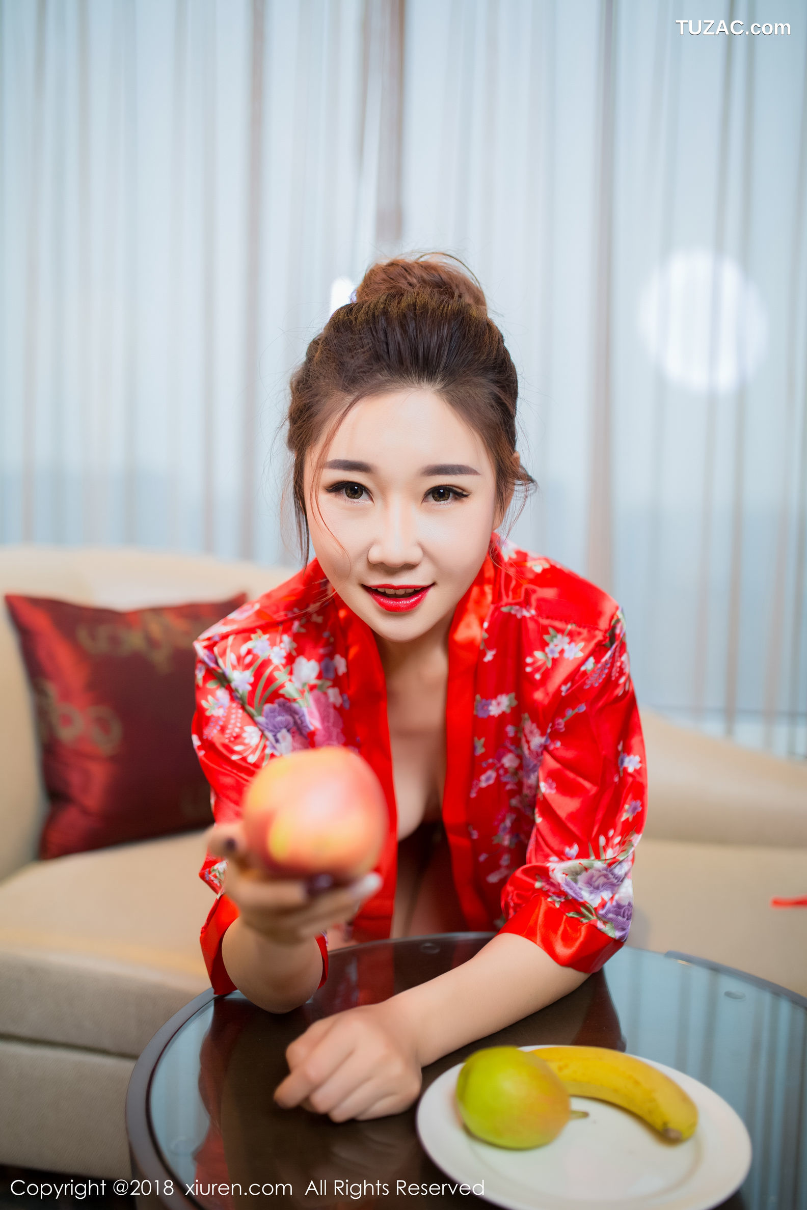 XiuRen秀人网-892-棉花糖Candy-《华丽和服-半透丝袜》-2018.01.10