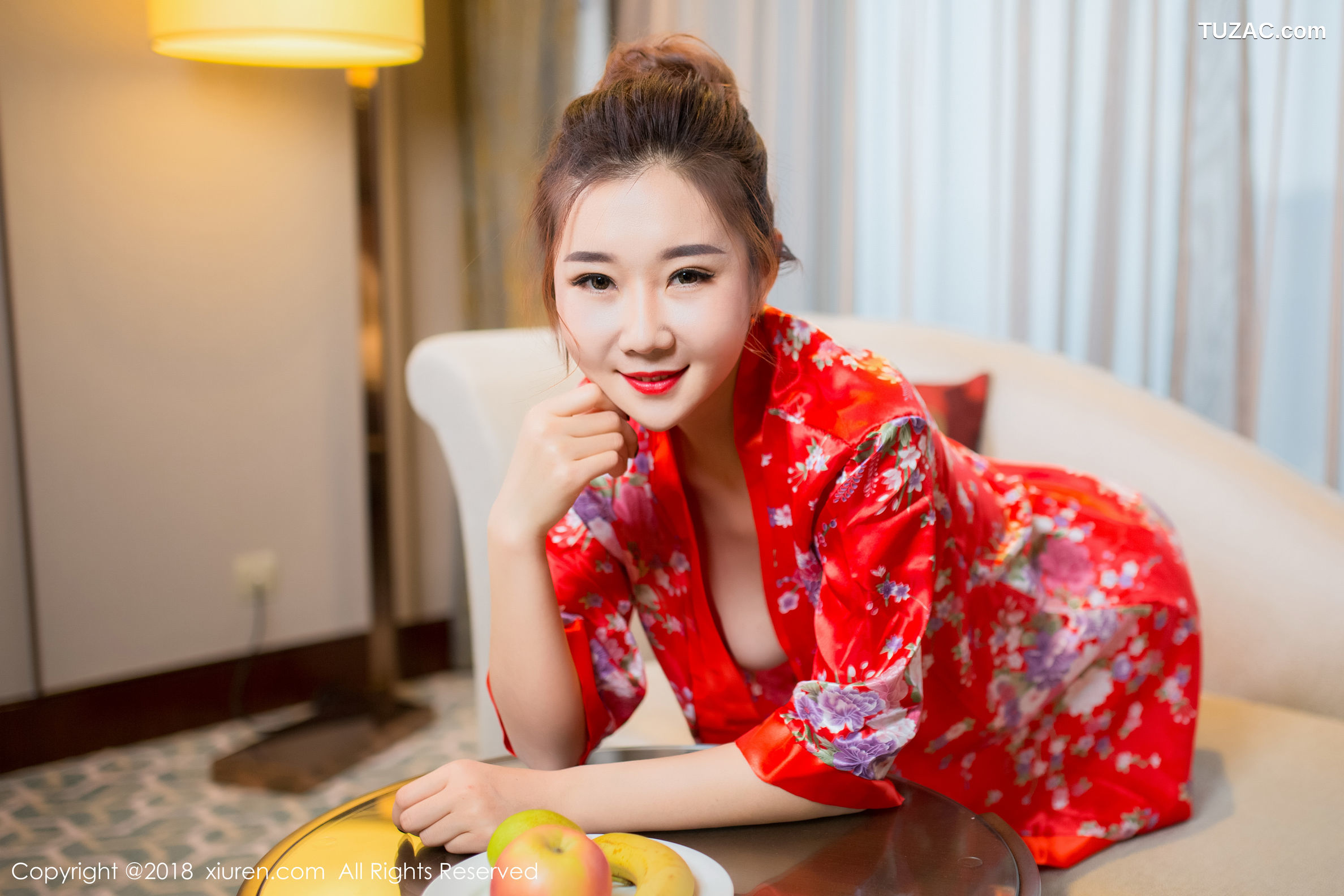 XiuRen秀人网-892-棉花糖Candy-《华丽和服-半透丝袜》-2018.01.10