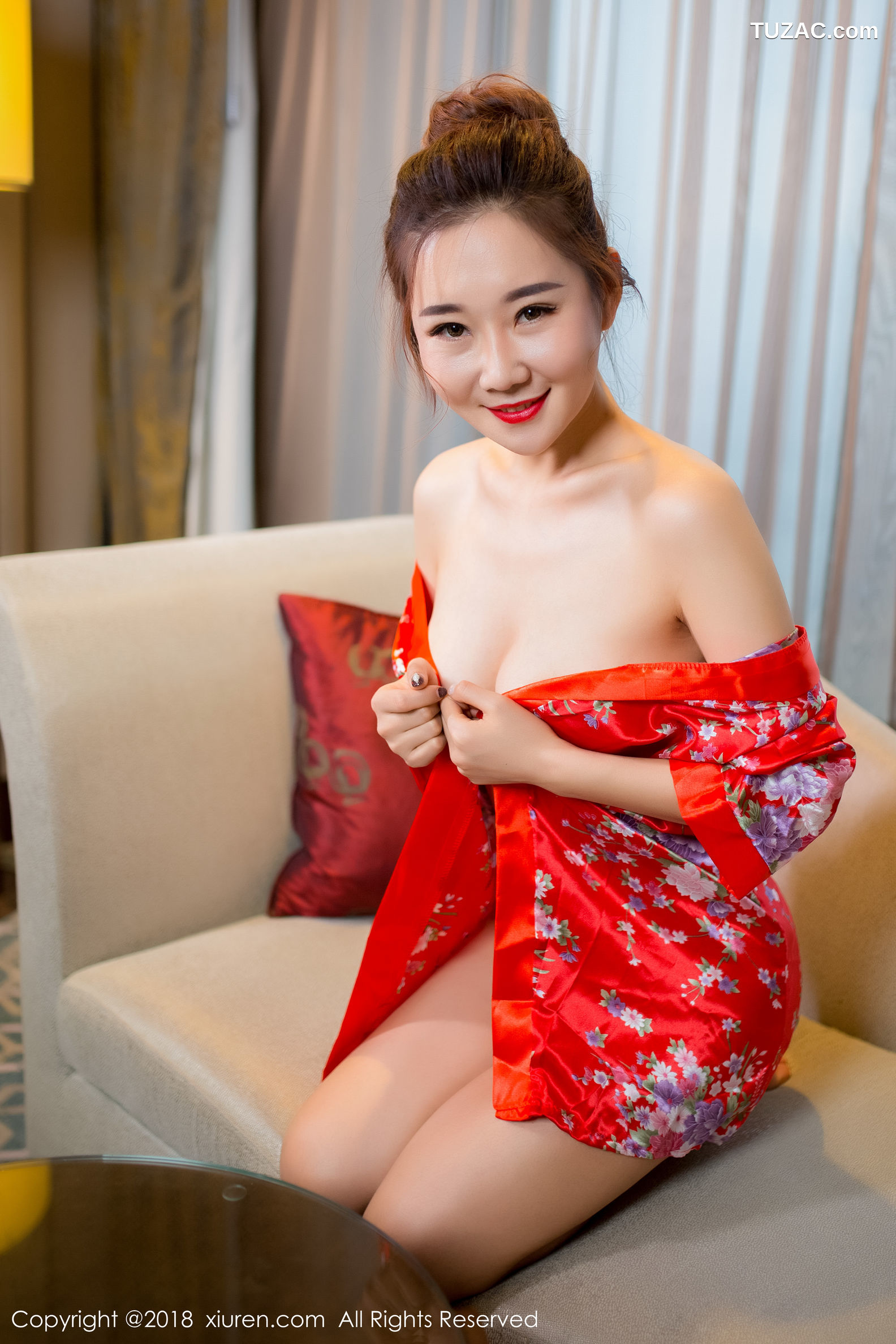 XiuRen秀人网-892-棉花糖Candy-《华丽和服-半透丝袜》-2018.01.10