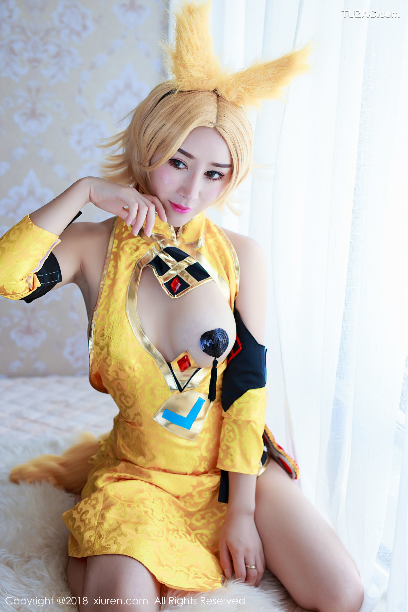 XiuRen秀人网-937-邹晶晶女王-《王者荣耀妲己COS》-2018.02.23