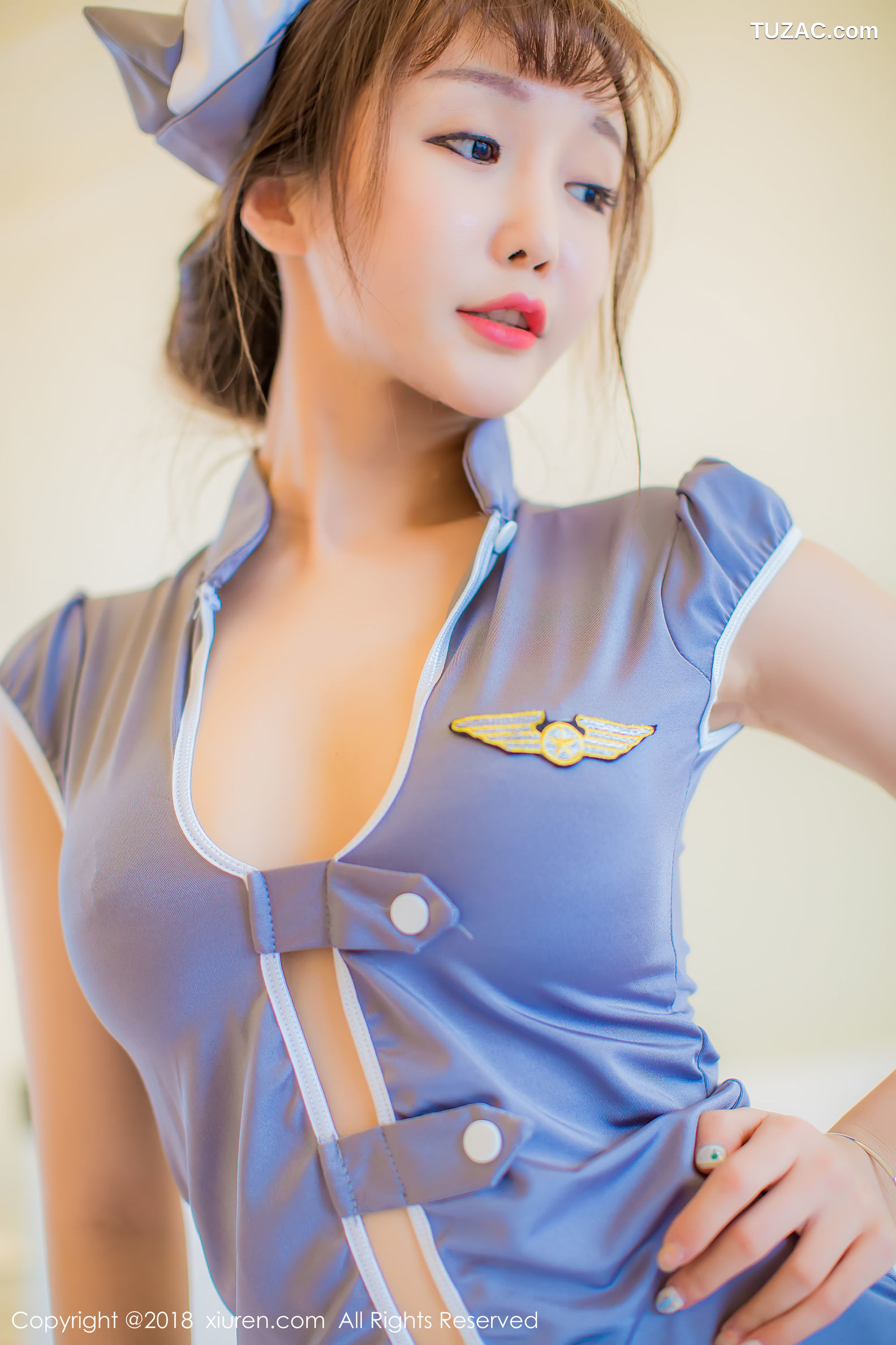 XiuRen秀人网-1021-顾灿-《乘务员的空乘制服诱惑》-2018.05.18