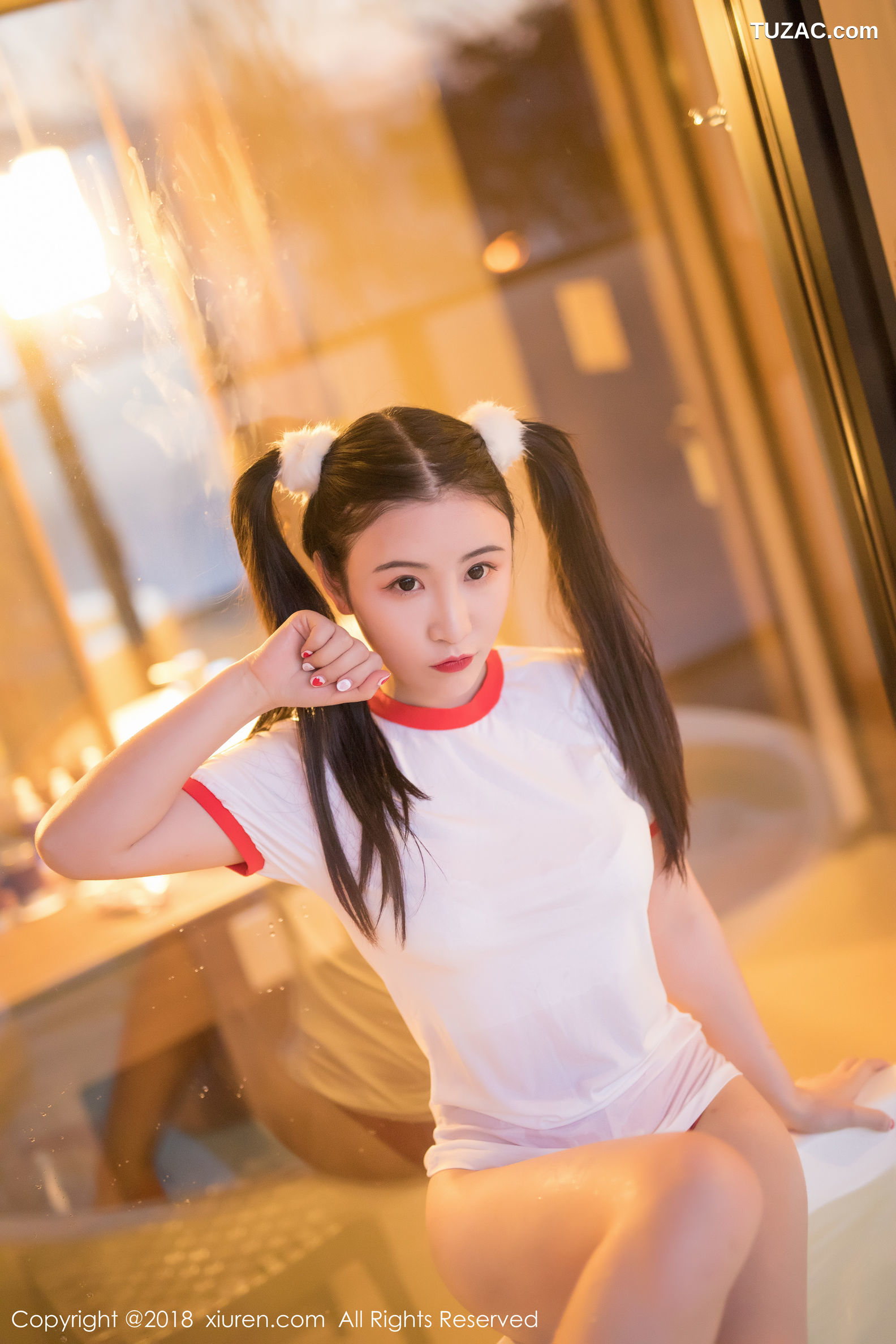 XiuRen秀人网-1064-绯月樱-《双马尾湿身诱惑》-2018.07.03