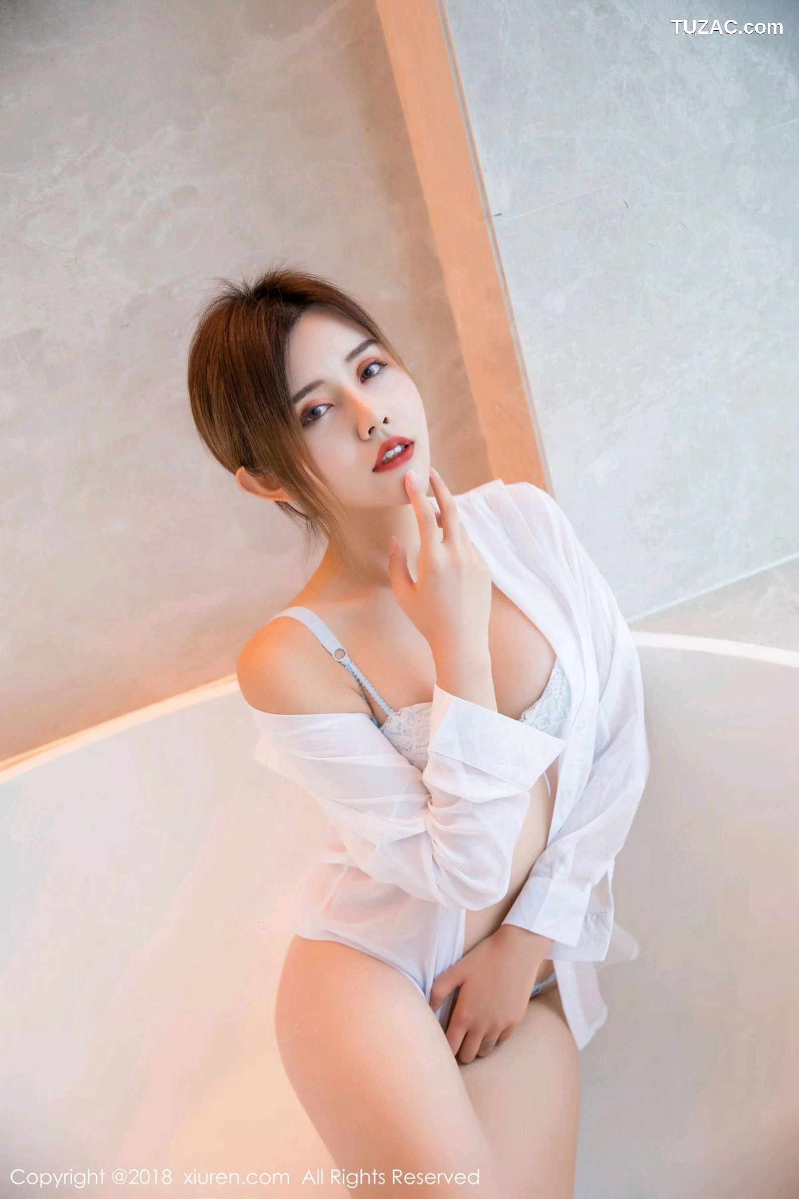 XiuRen秀人网-1253-卓娅祺-《兔女郎-浴室白衬衫》-2018.12.05