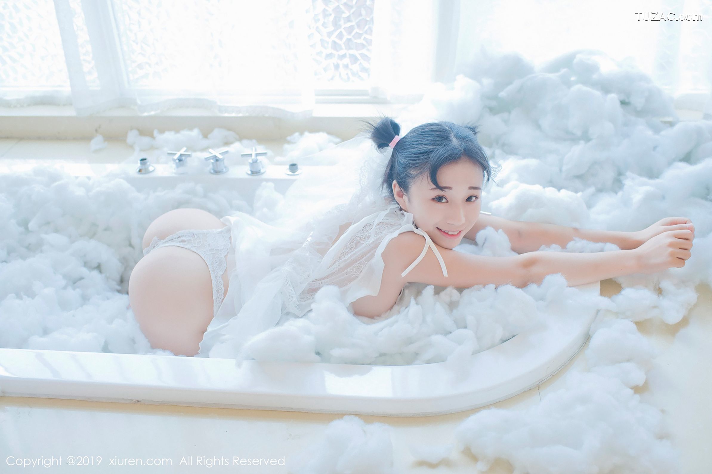 XiuRen秀人网-1313-仓井优香-《蕾丝小新娘-日系蓝色体操服》-2019.01.16