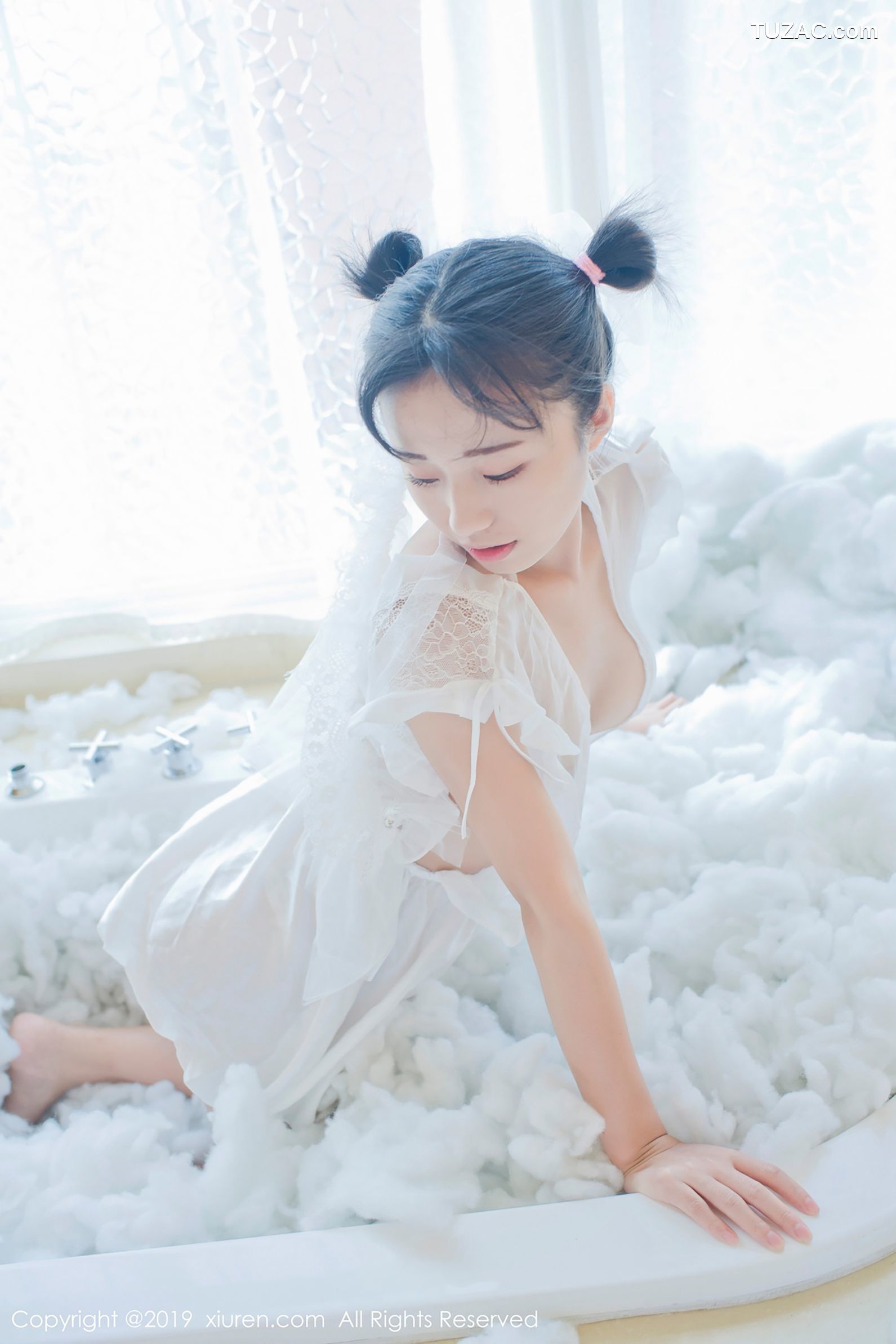 XiuRen秀人网-1313-仓井优香-《蕾丝小新娘-日系蓝色体操服》-2019.01.16