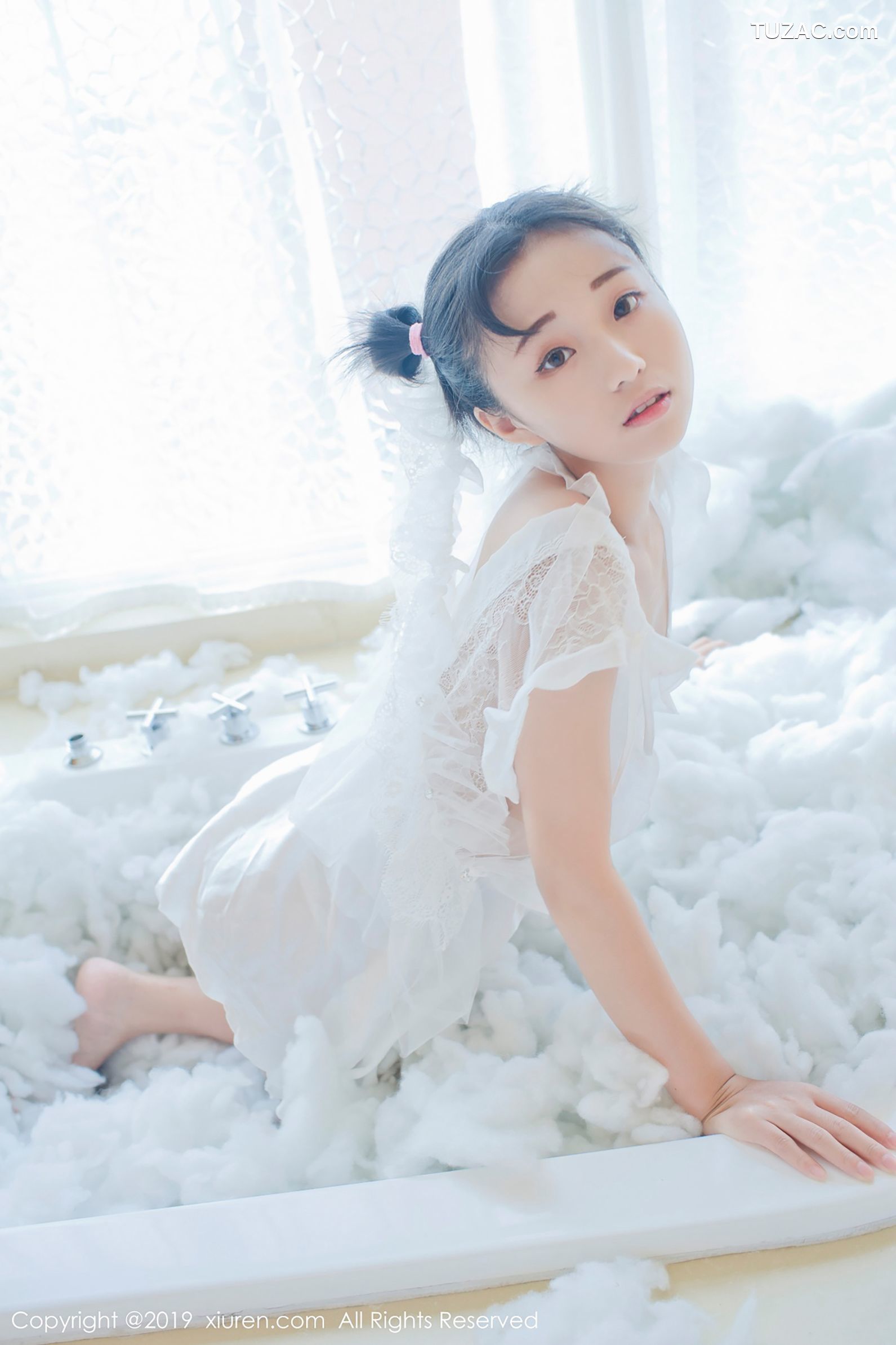 XiuRen秀人网-1313-仓井优香-《蕾丝小新娘-日系蓝色体操服》-2019.01.16
