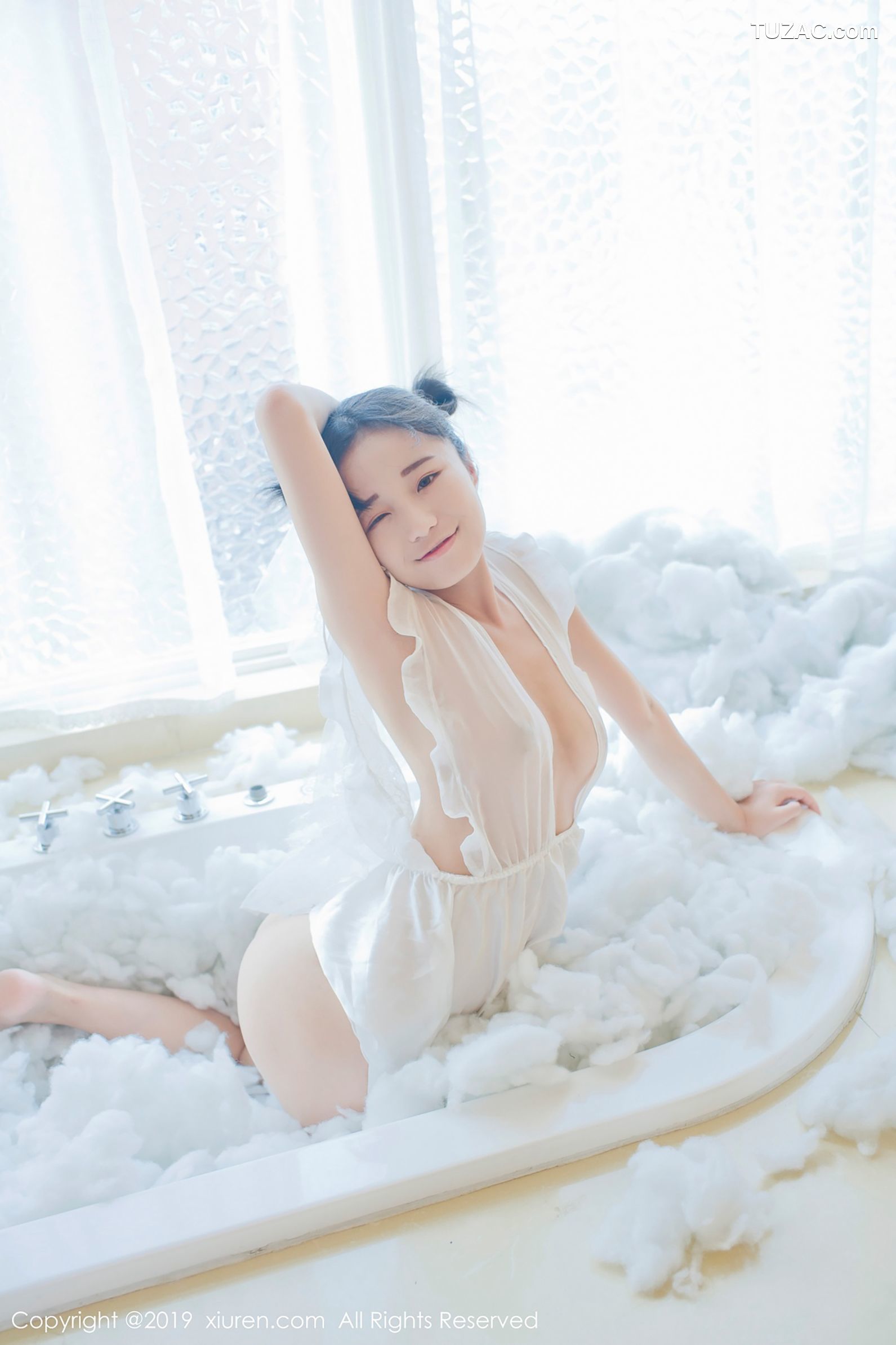 XiuRen秀人网-1313-仓井优香-《蕾丝小新娘-日系蓝色体操服》-2019.01.16