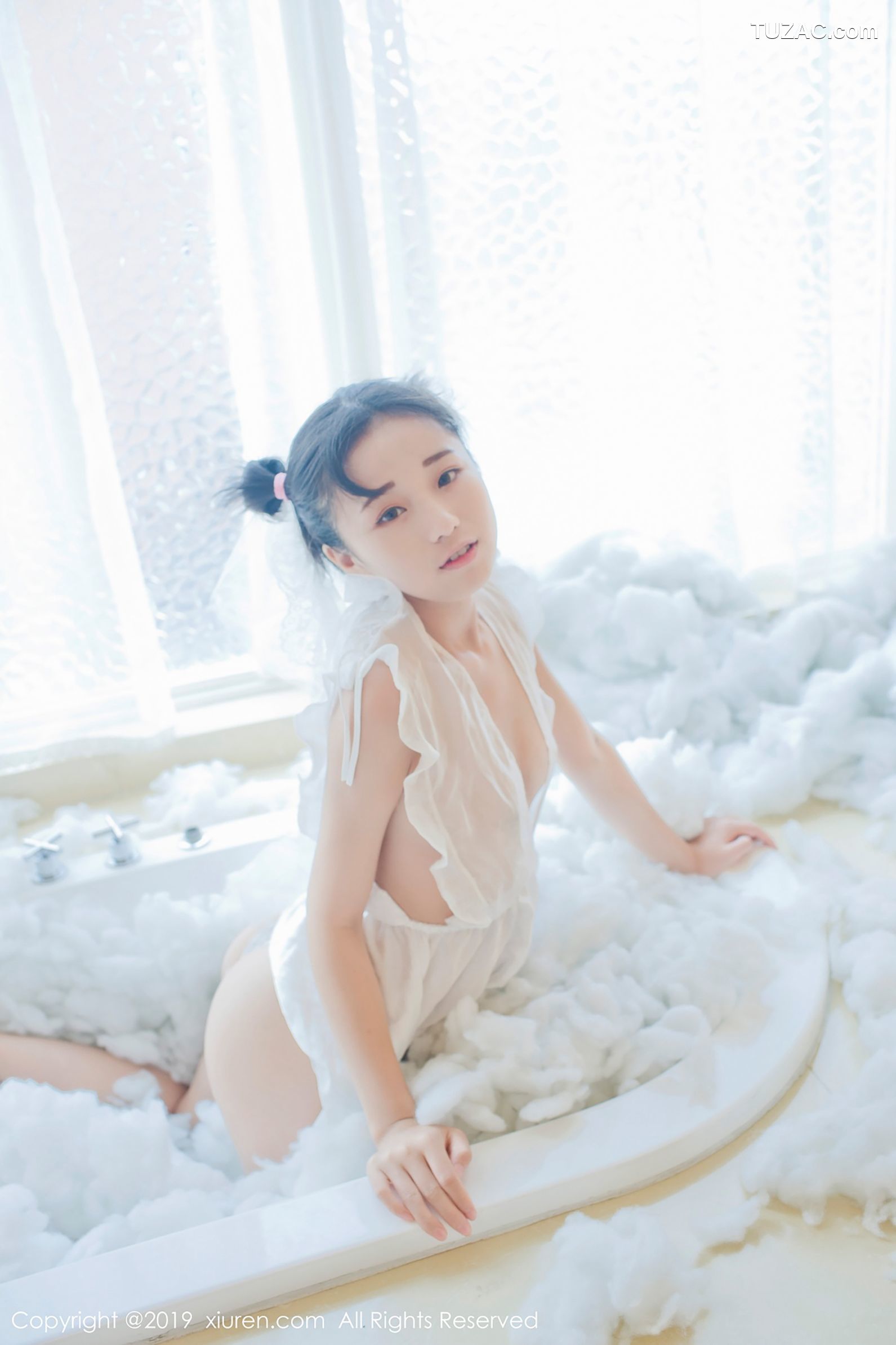 XiuRen秀人网-1313-仓井优香-《蕾丝小新娘-日系蓝色体操服》-2019.01.16