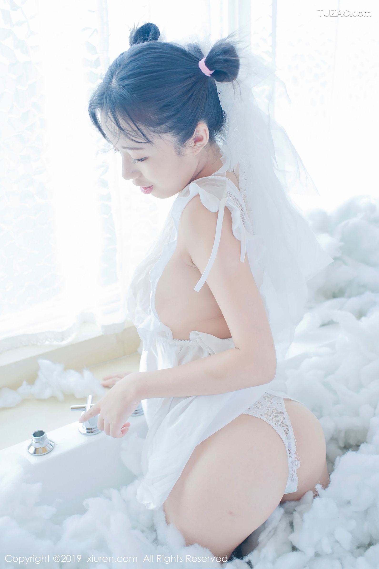 XiuRen秀人网-1313-仓井优香-《蕾丝小新娘-日系蓝色体操服》-2019.01.16
