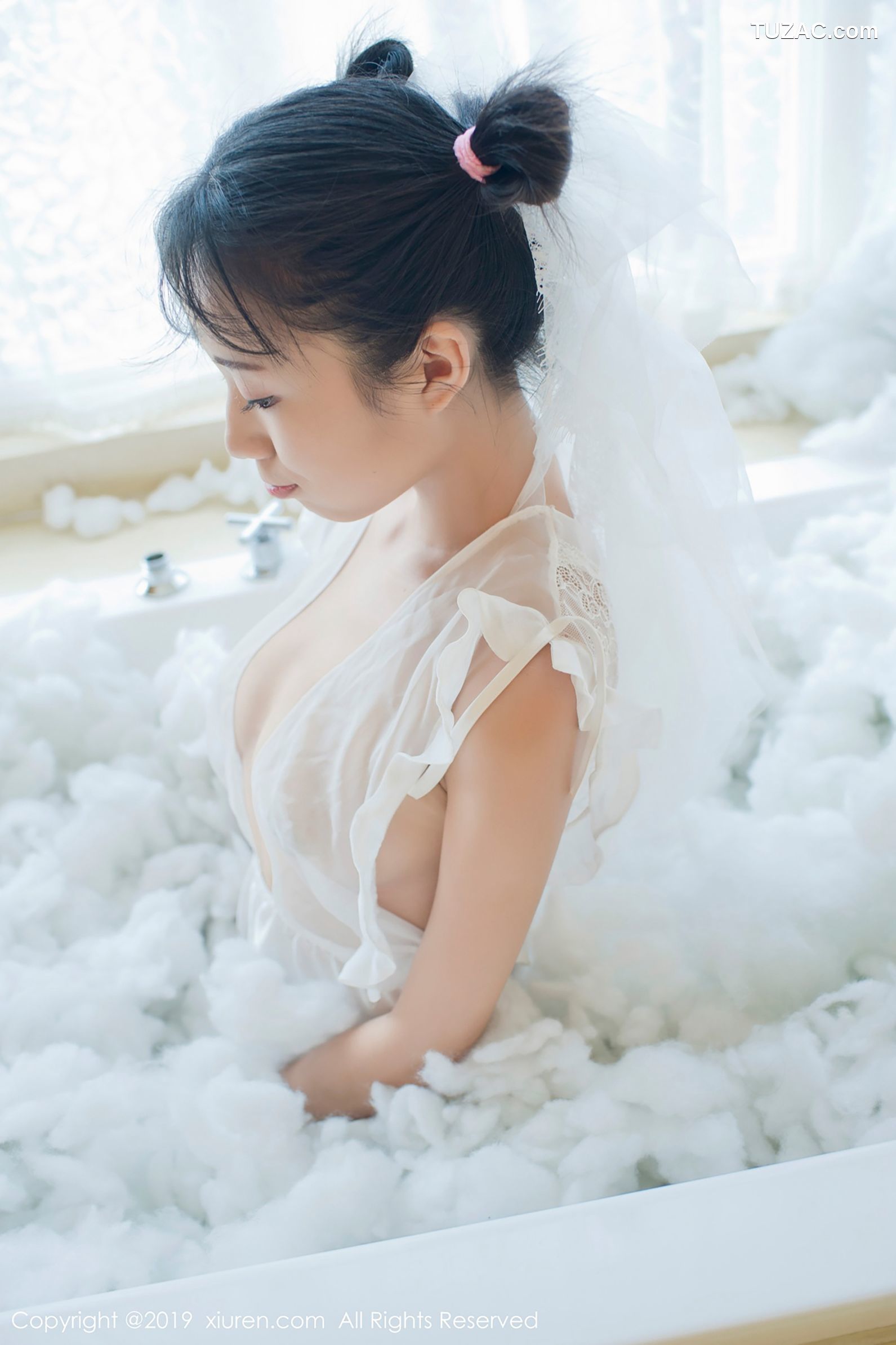 XiuRen秀人网-1313-仓井优香-《蕾丝小新娘-日系蓝色体操服》-2019.01.16