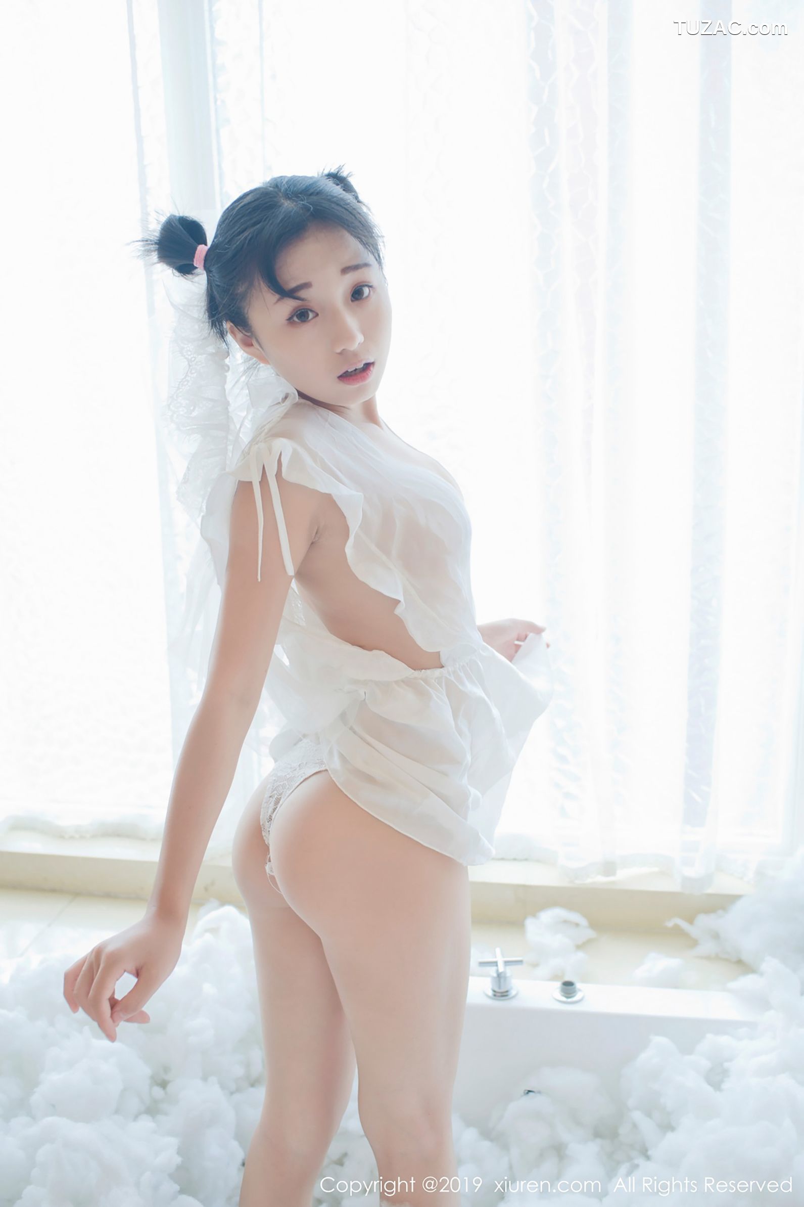 XiuRen秀人网-1313-仓井优香-《蕾丝小新娘-日系蓝色体操服》-2019.01.16