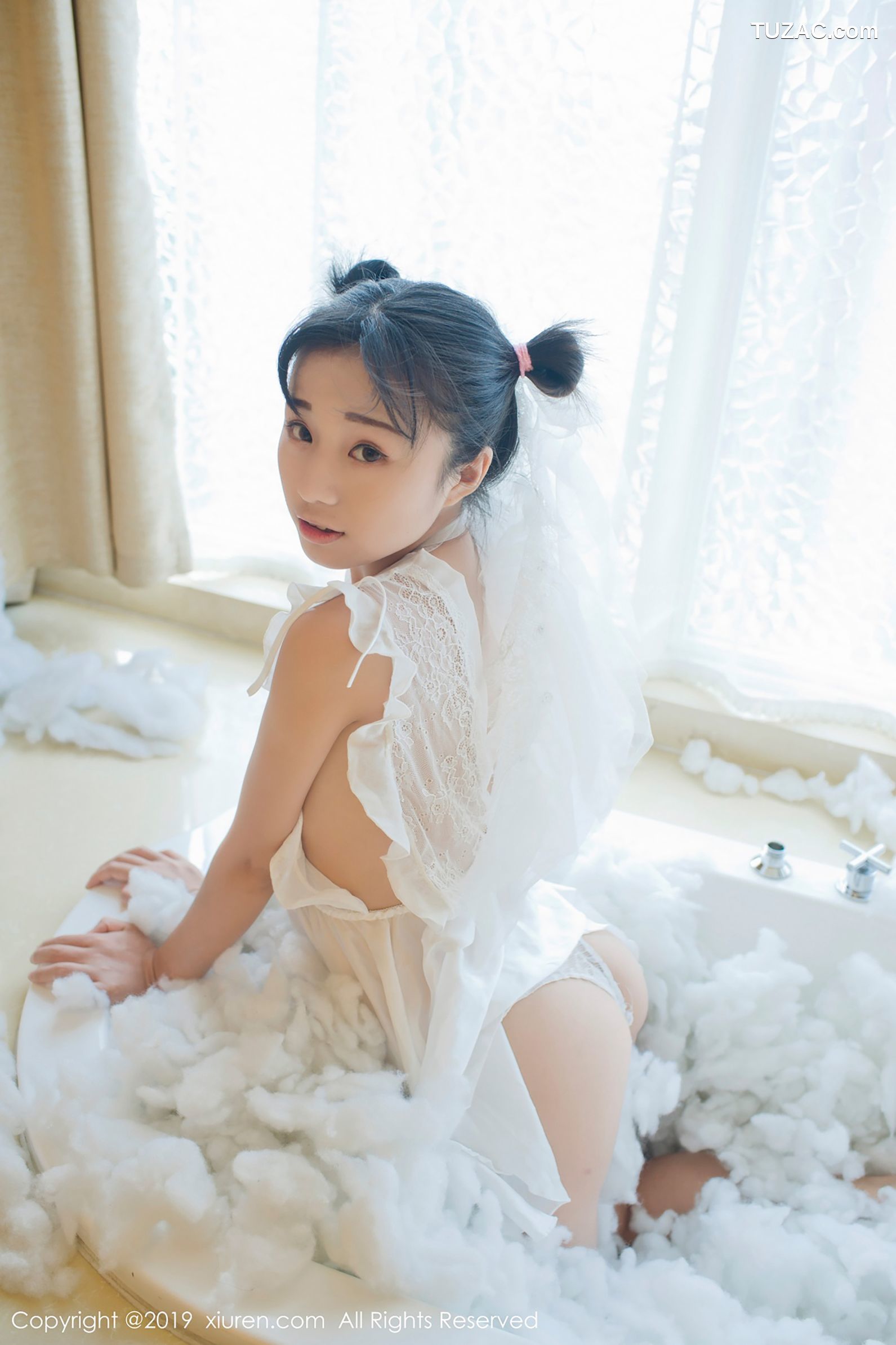 XiuRen秀人网-1313-仓井优香-《蕾丝小新娘-日系蓝色体操服》-2019.01.16