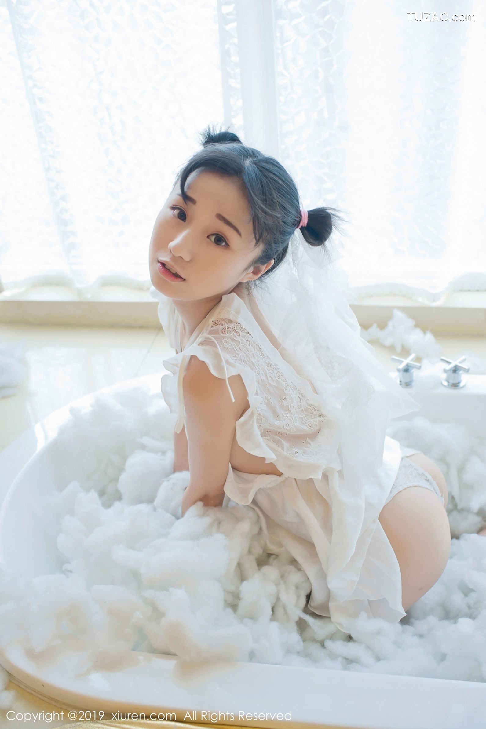 XiuRen秀人网-1313-仓井优香-《蕾丝小新娘-日系蓝色体操服》-2019.01.16