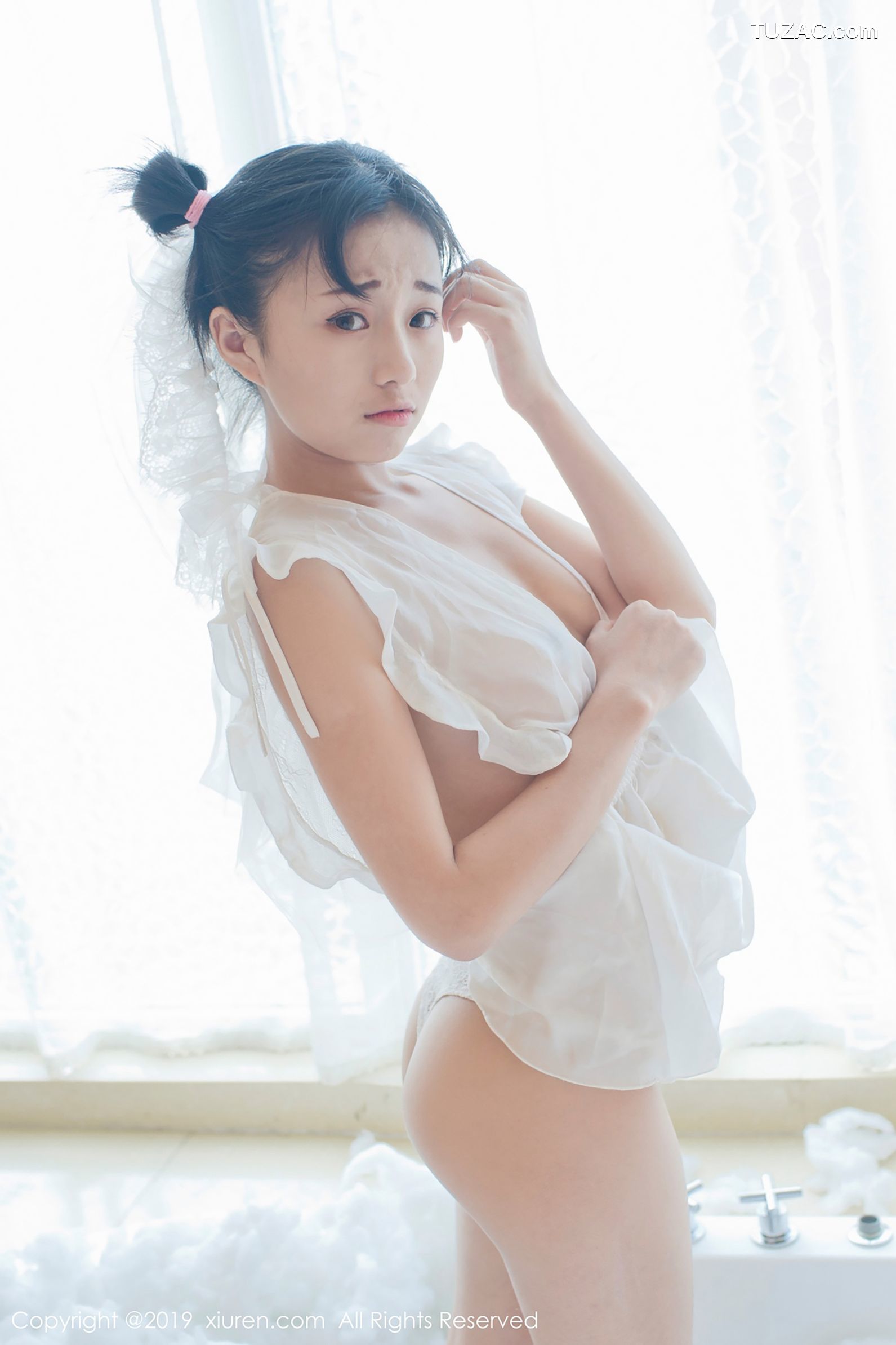 XiuRen秀人网-1313-仓井优香-《蕾丝小新娘-日系蓝色体操服》-2019.01.16