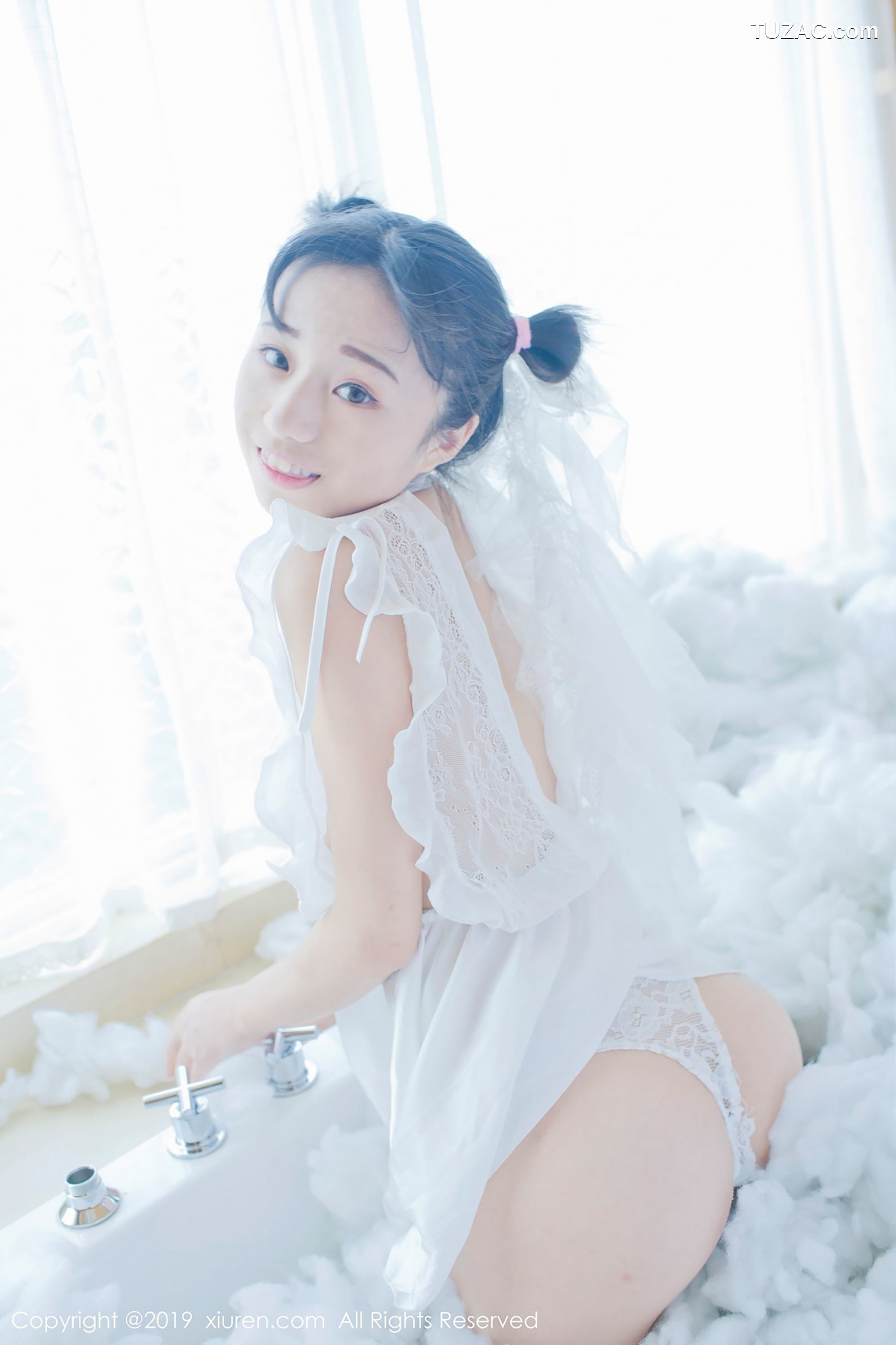 XiuRen秀人网-1313-仓井优香-《蕾丝小新娘-日系蓝色体操服》-2019.01.16