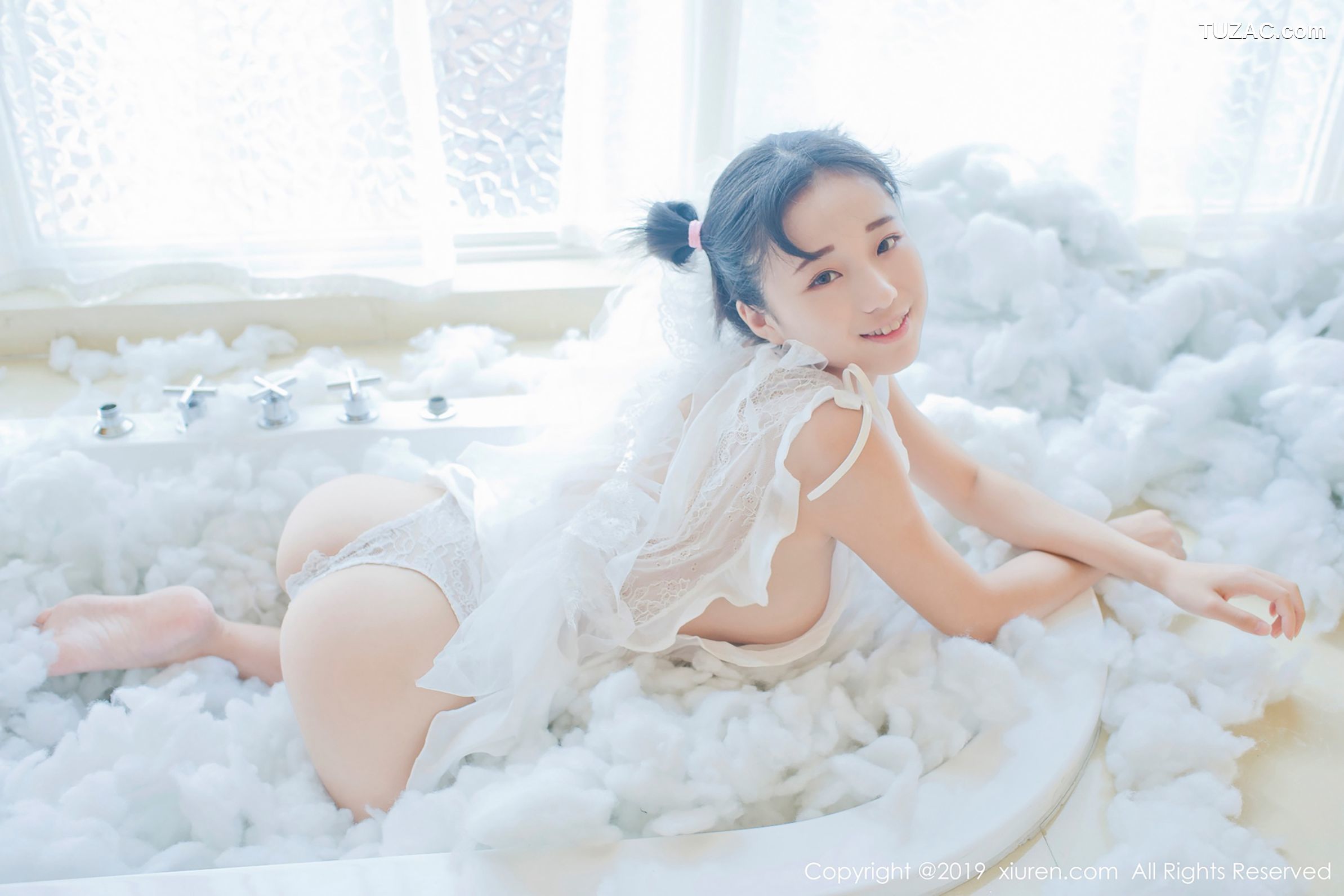 XiuRen秀人网-1313-仓井优香-《蕾丝小新娘-日系蓝色体操服》-2019.01.16