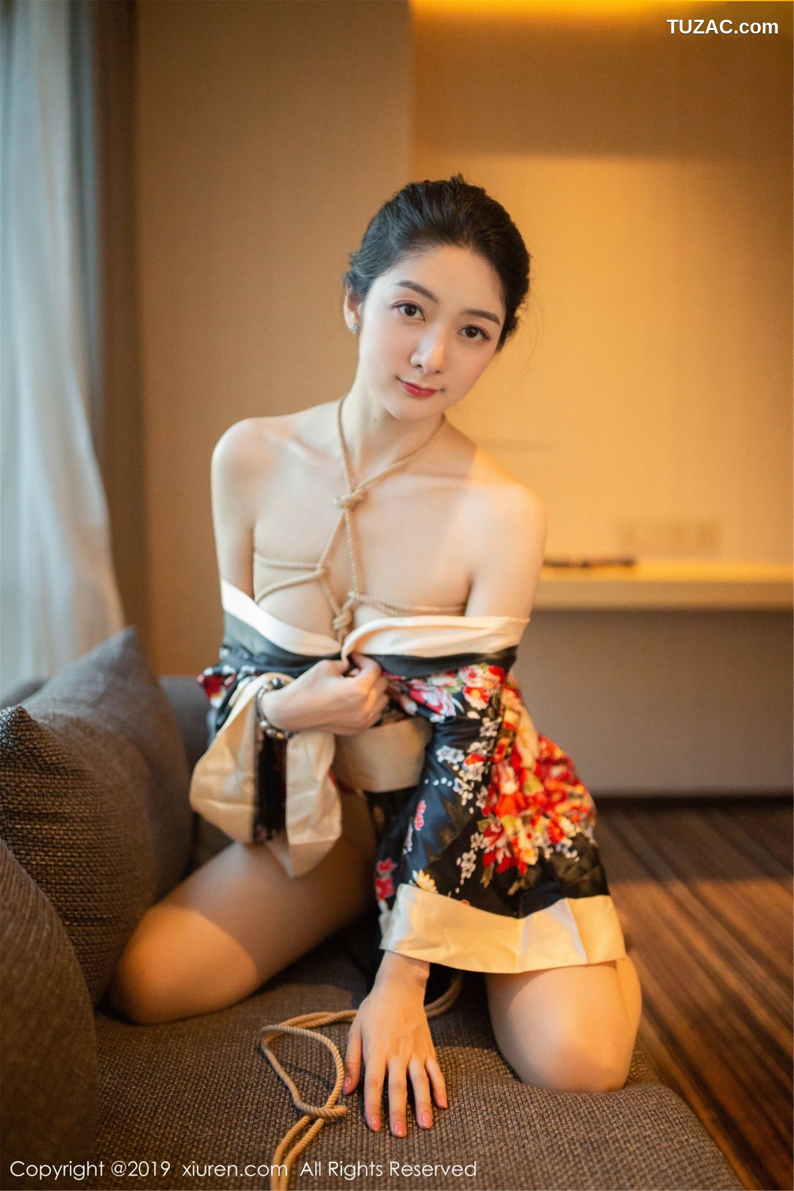 XiuRen秀人网-1444-Angela喜欢猫-《异域和服与捆绑SM》-2019.05.10