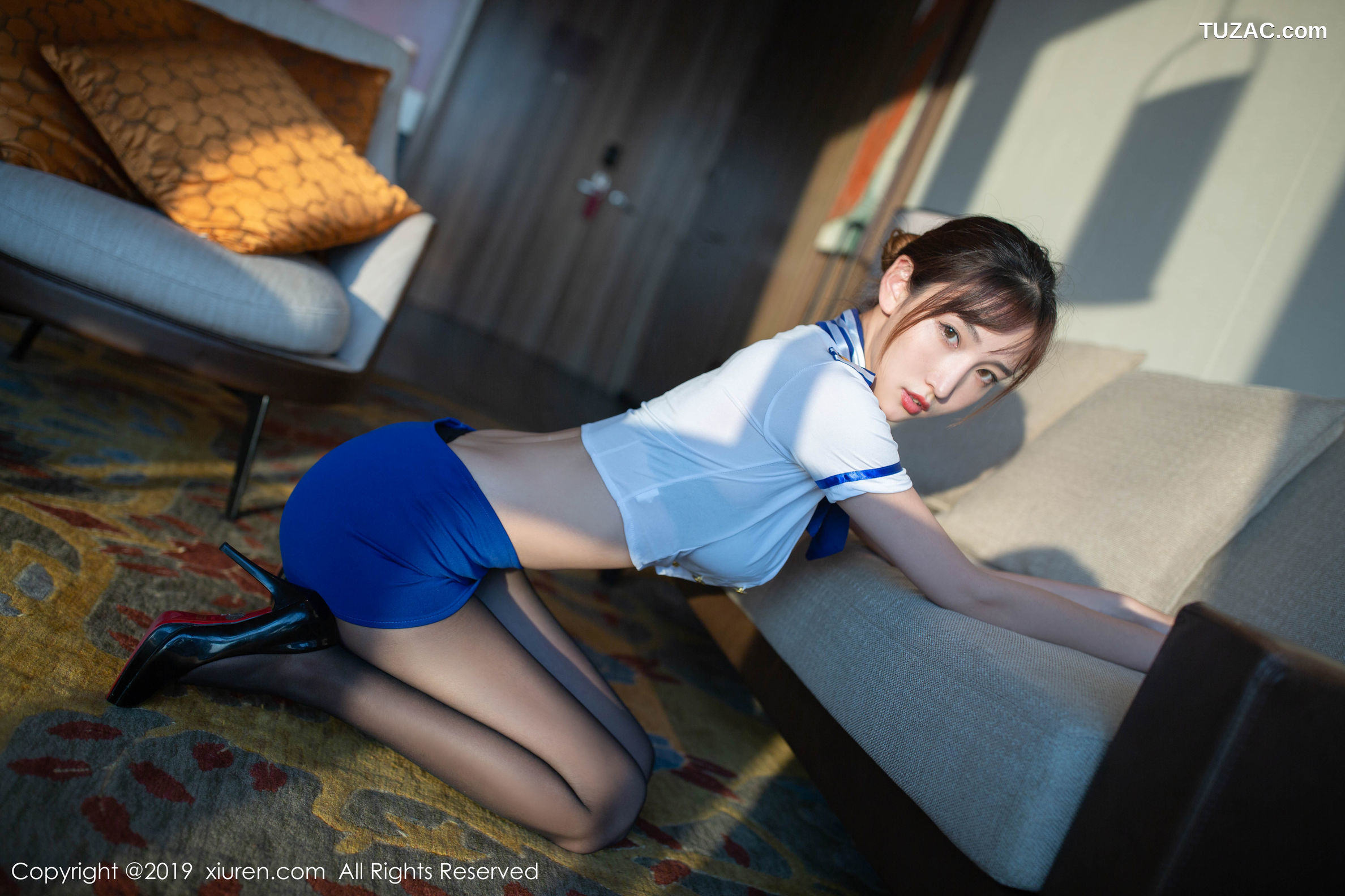 XiuRen秀人网-1716-陆萱萱-《空姐制服》-2019.10.10