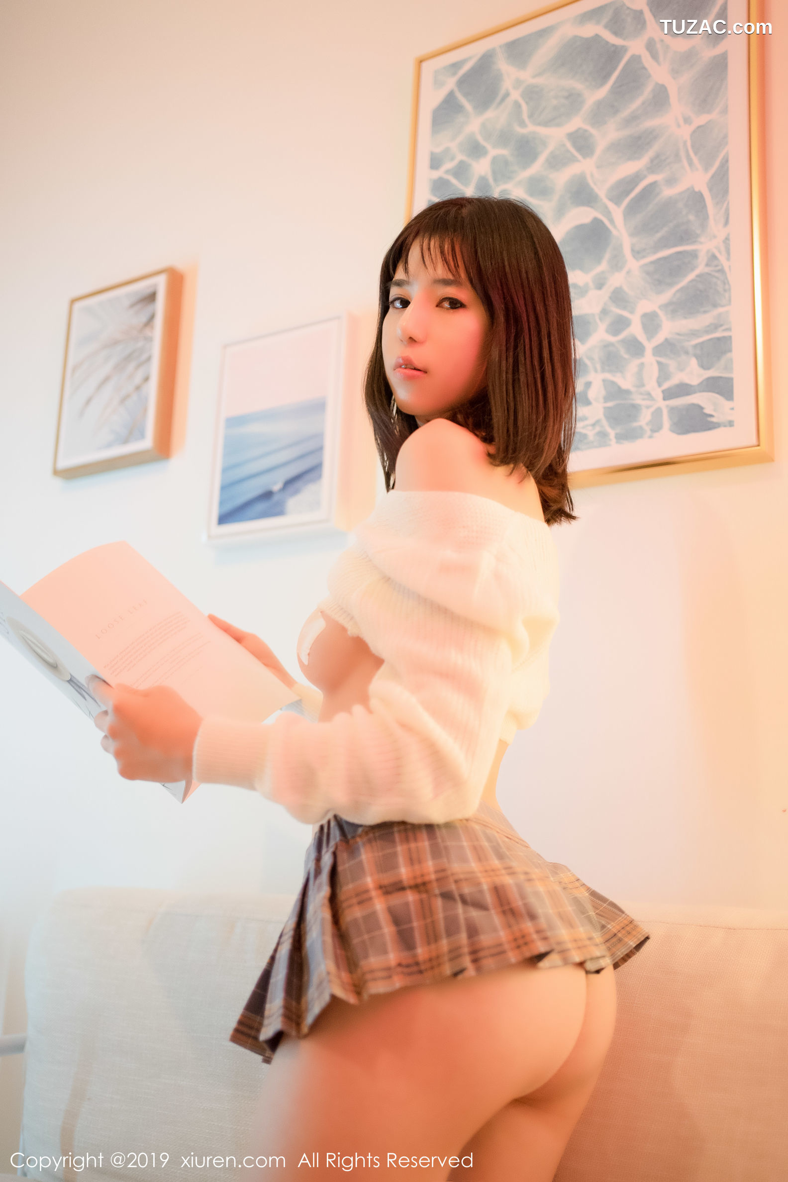 XiuRen秀人网-1791-艾栗栗栗栗栗栗吖-《清透内衣与学生制服系列》-2019.11.14