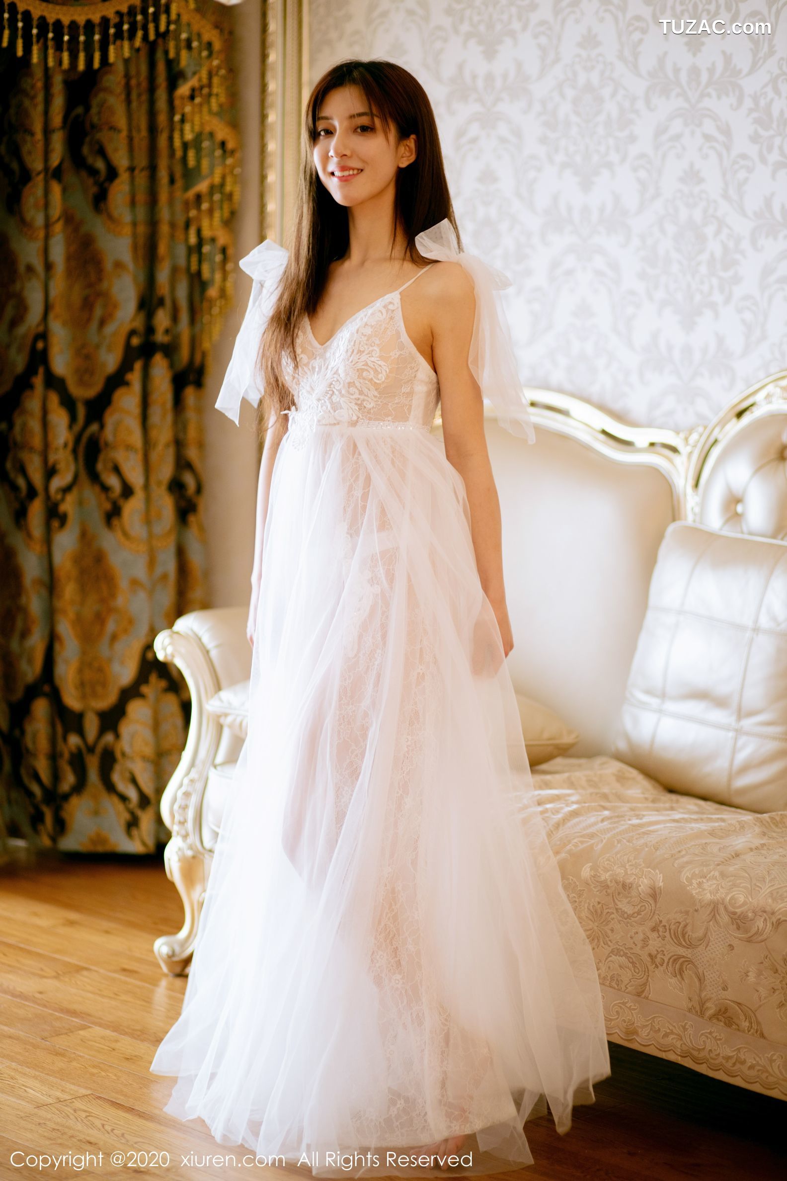 XiuRen秀人网-1914-林文文Yooki-《半透白纱系列》-2020.01.09