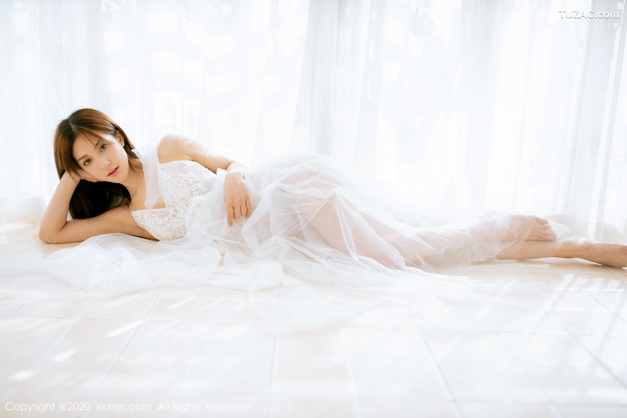 XiuRen秀人网-1914-林文文Yooki-《半透白纱系列》-2020.01.09