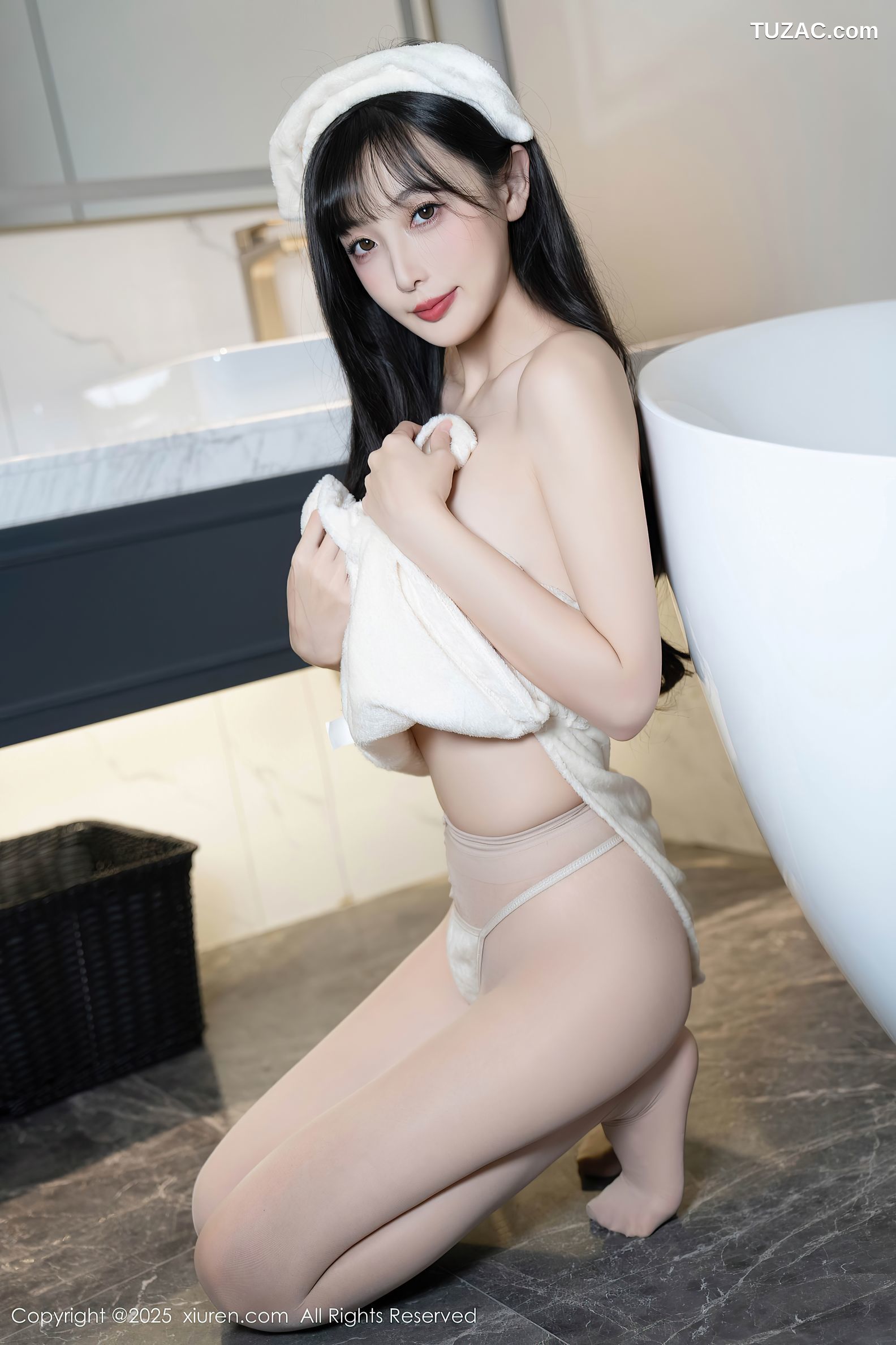 XiuRen秀人网-10005-樱桃小阑子-白浴衣浴缸湿身爆乳-2025.03.12