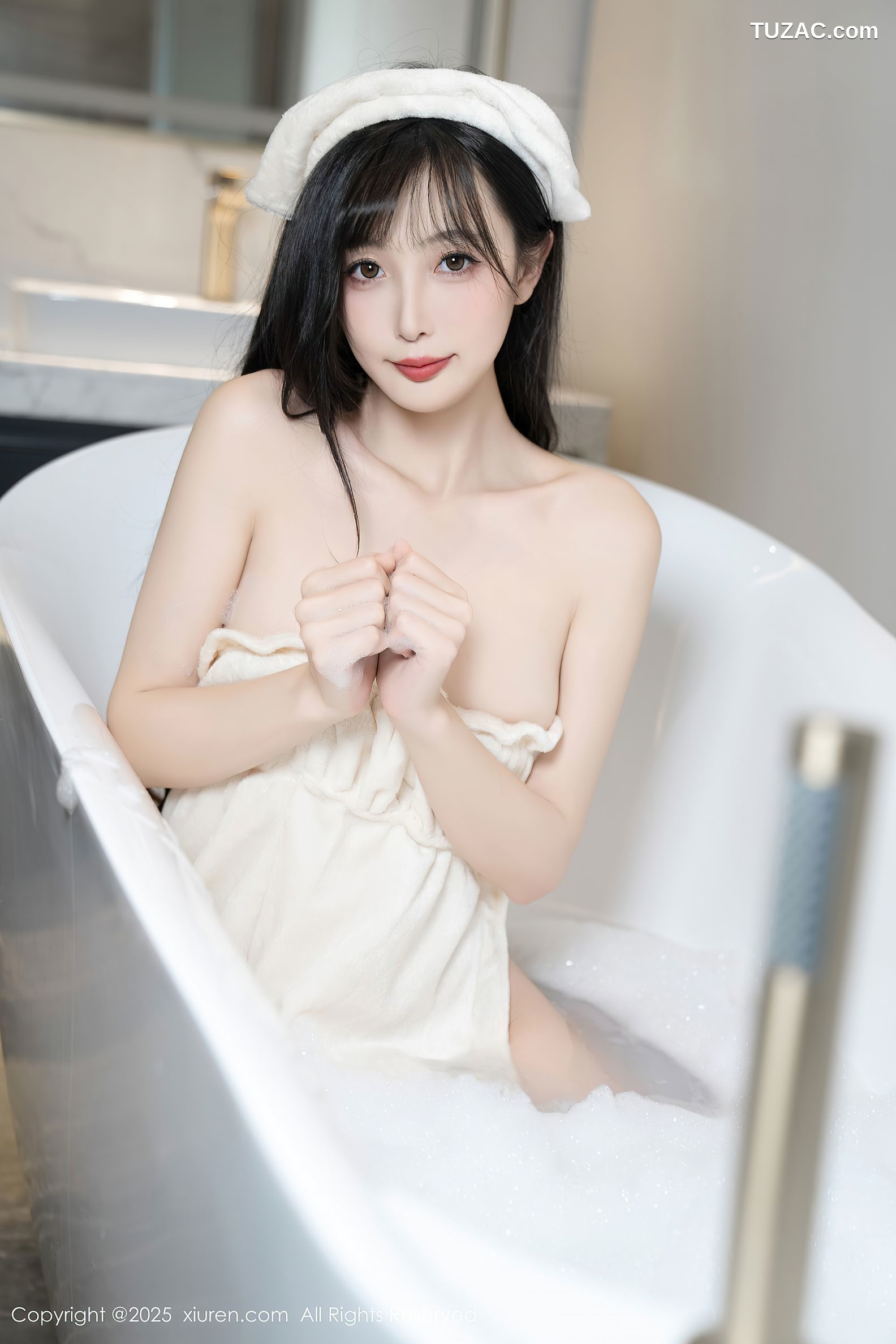 XiuRen秀人网-10005-樱桃小阑子-白浴衣浴缸湿身爆乳-2025.03.12