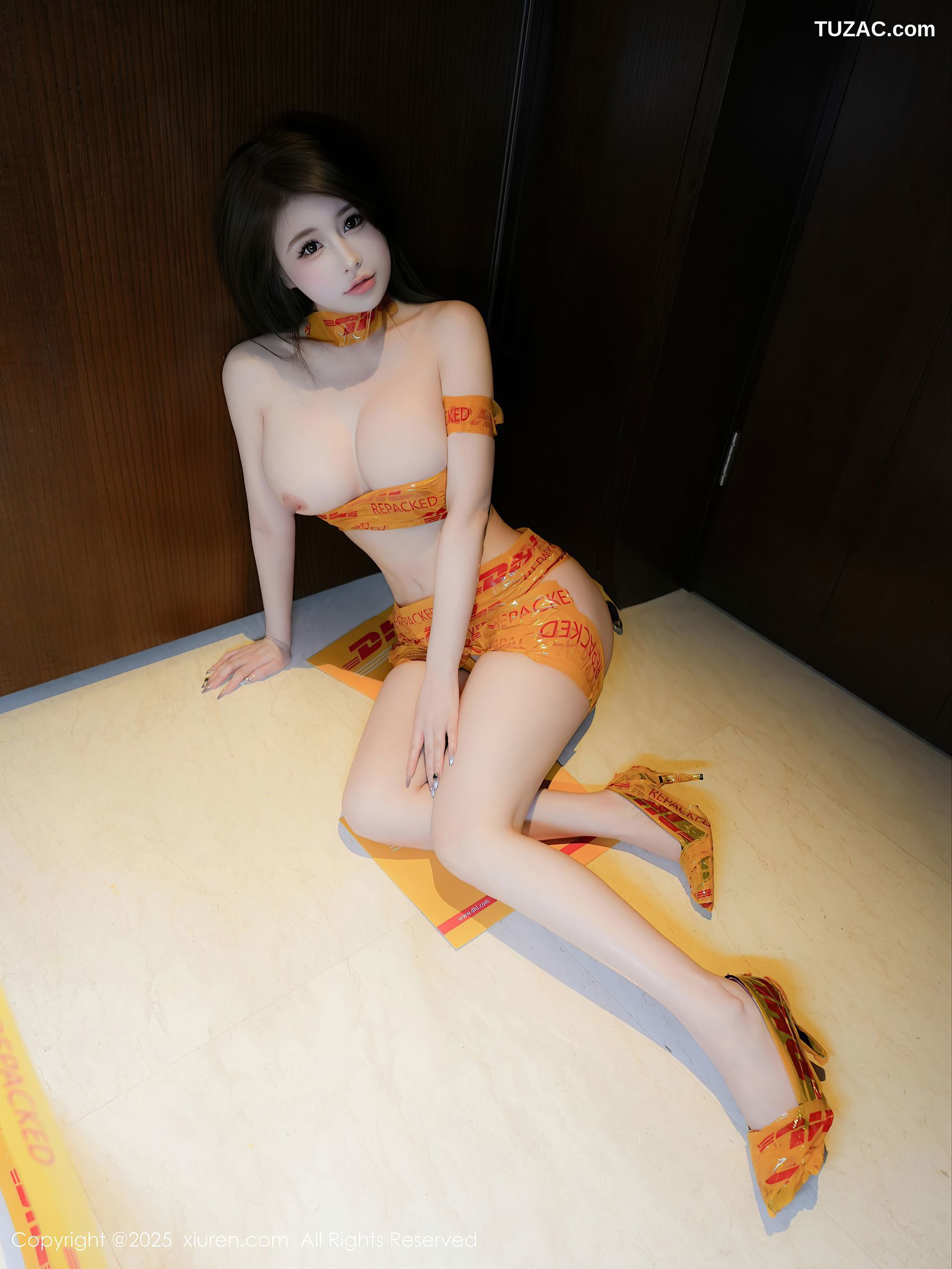 XiuRen秀人网-10016-甜妮-胶带内衣爆乳翘臀-2025.03.14