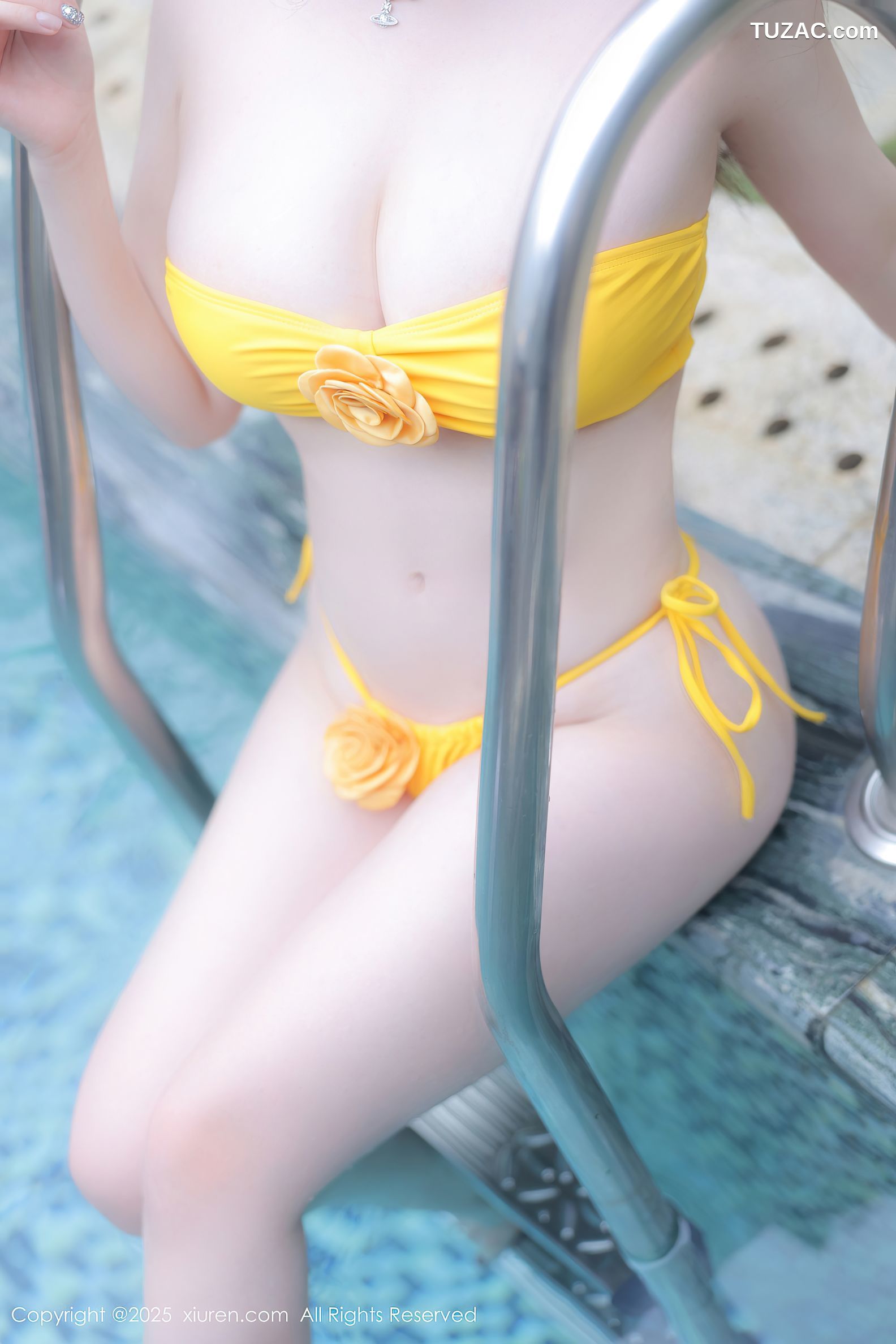 XiuRen秀人网-10040-林昔予yorki-黄裙黄色比基尼爆乳-2025.03.19