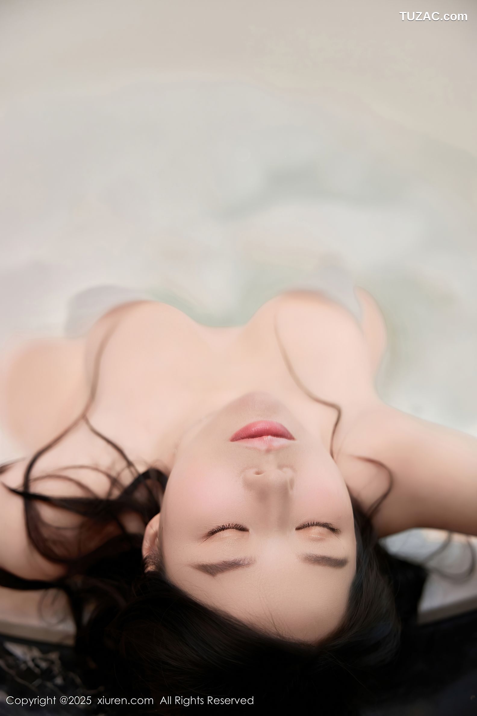 XiuRen秀人网-10110-白茹雪Abby-绿纱轻透内衣浴缸湿身爆乳-2025.04.03