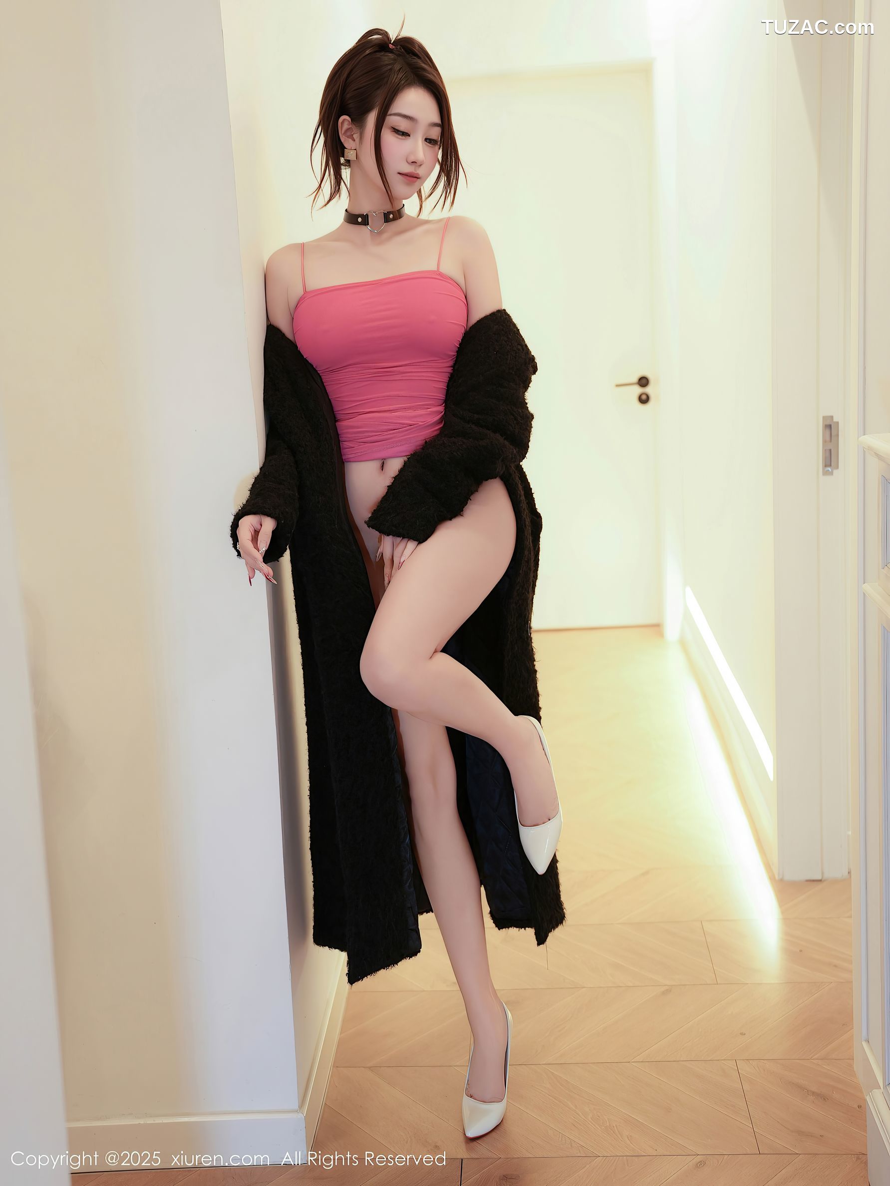 XiuRen秀人网-10132-星星baby-粉色吊带紧身连衣短裙美腿美女-2025.04.10