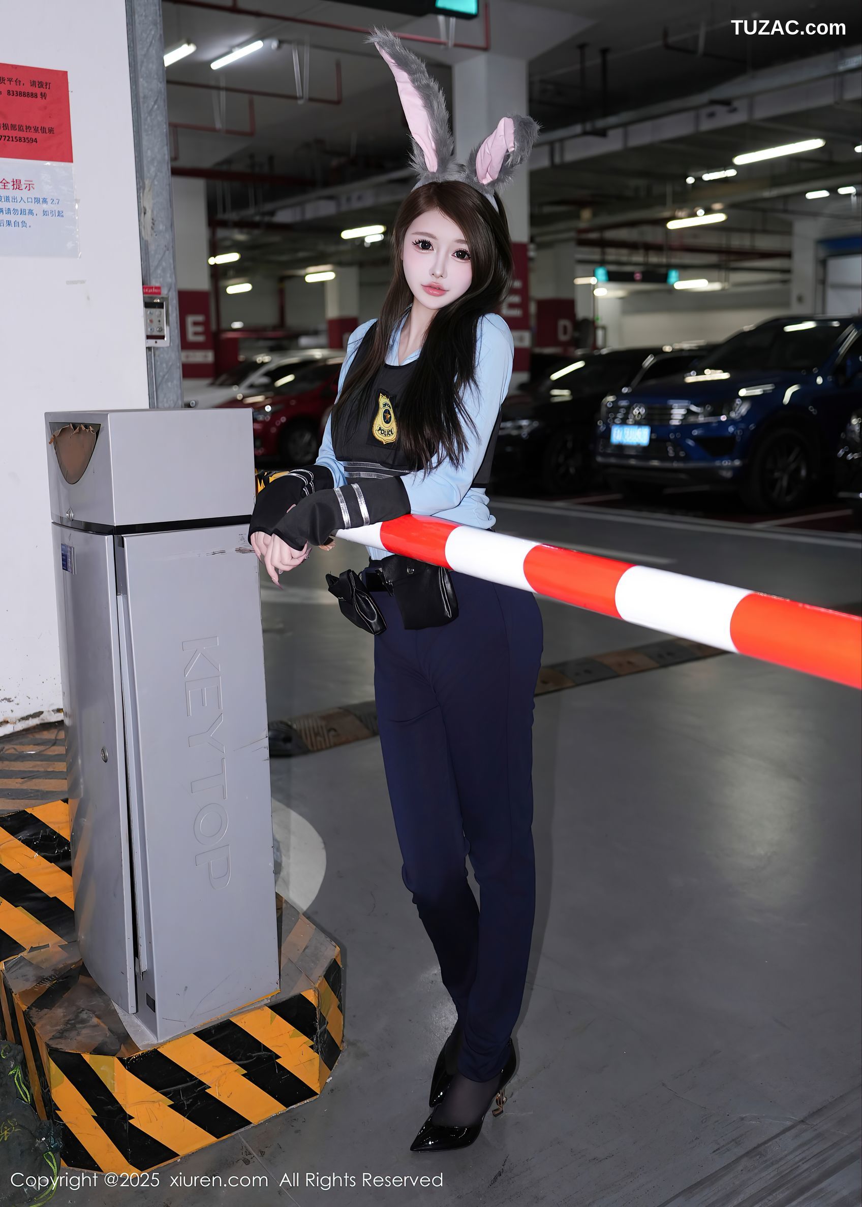 XiuRen秀人网-10158-甜妮-情趣女警兔女郎黑丝爆乳-2025.04.16