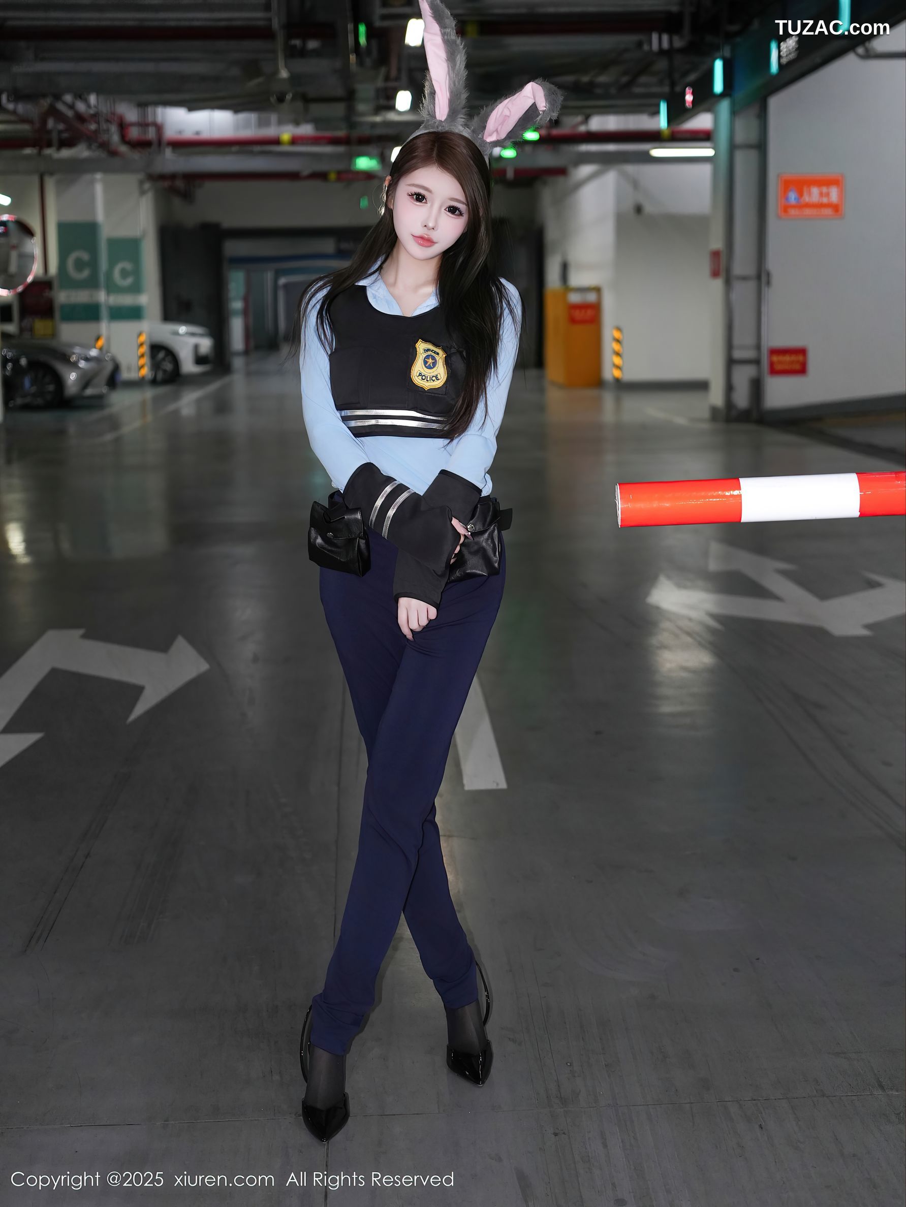 XiuRen秀人网-10158-甜妮-情趣女警兔女郎黑丝爆乳-2025.04.16