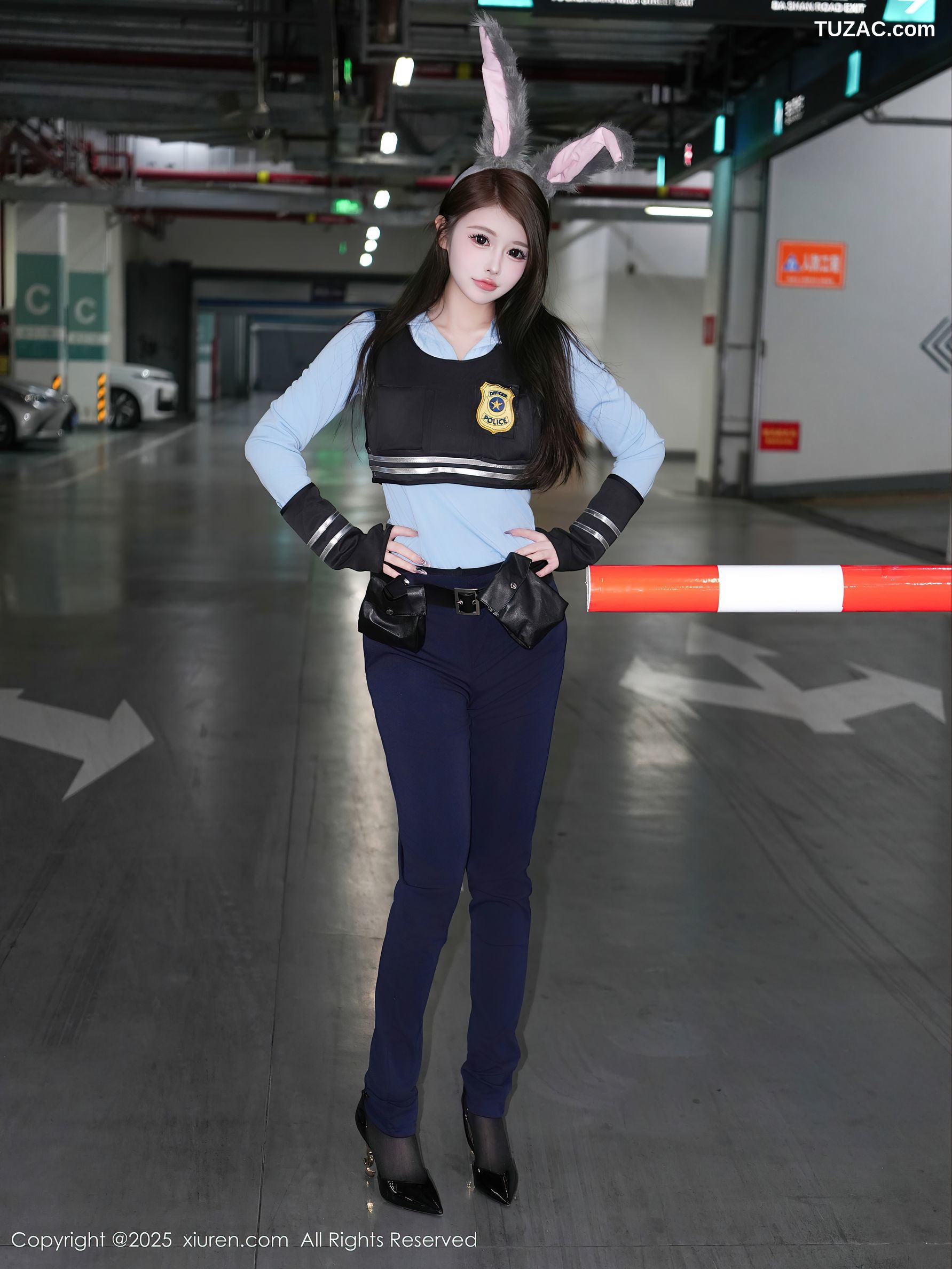 XiuRen秀人网-10158-甜妮-情趣女警兔女郎黑丝爆乳-2025.04.16