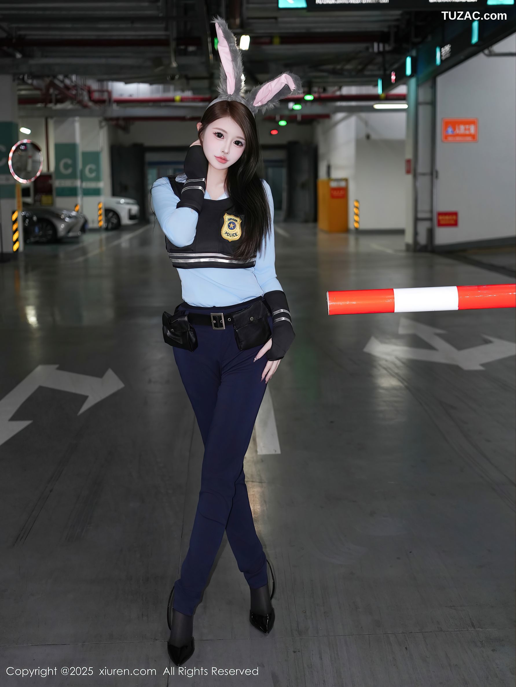 XiuRen秀人网-10158-甜妮-情趣女警兔女郎黑丝爆乳-2025.04.16