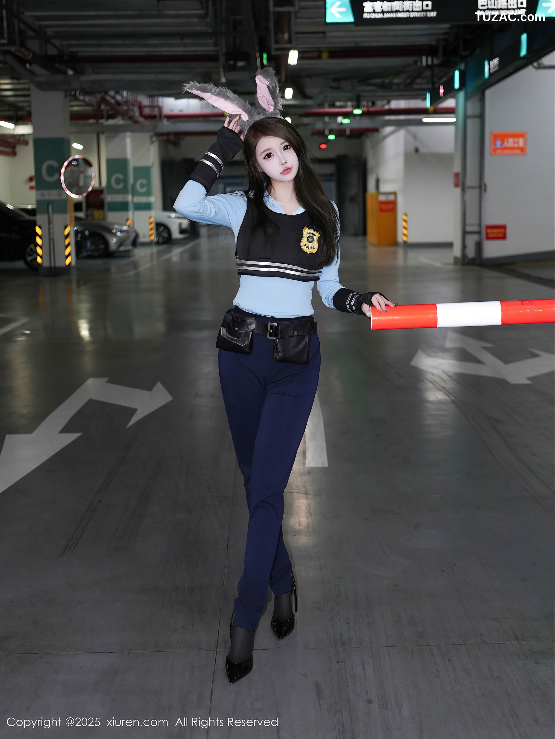 XiuRen秀人网-10158-甜妮-情趣女警兔女郎黑丝爆乳-2025.04.16