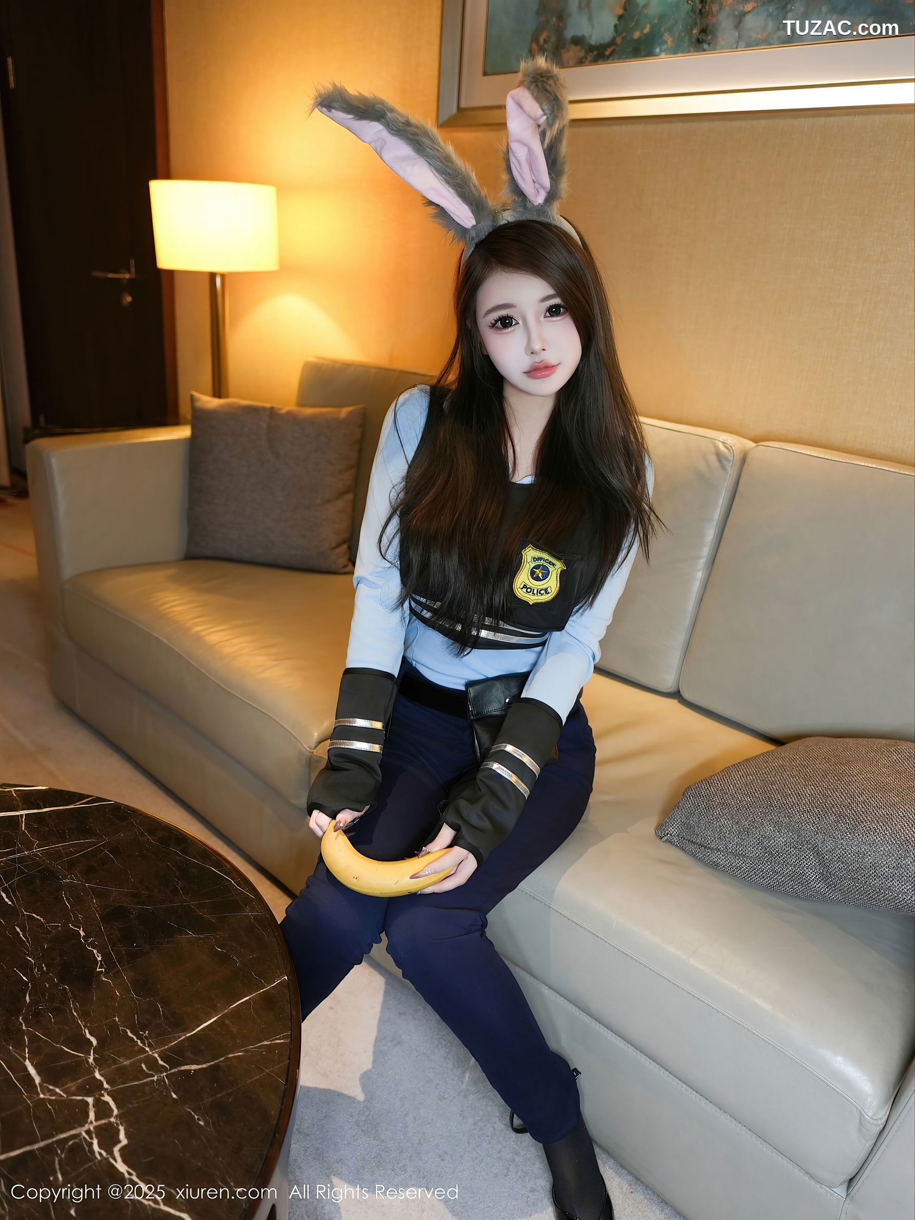 XiuRen秀人网-10158-甜妮-情趣女警兔女郎黑丝爆乳-2025.04.16