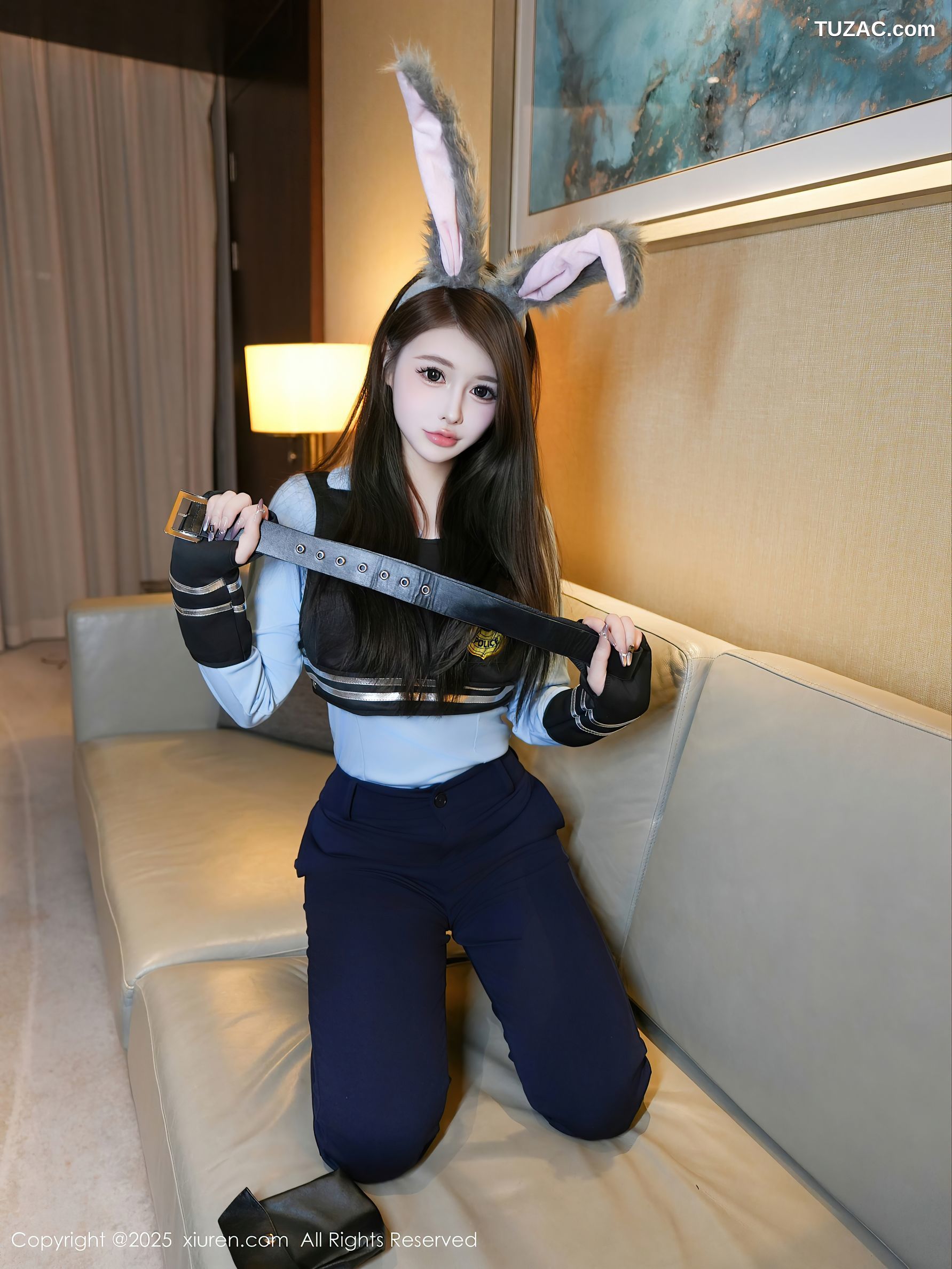 XiuRen秀人网-10158-甜妮-情趣女警兔女郎黑丝爆乳-2025.04.16