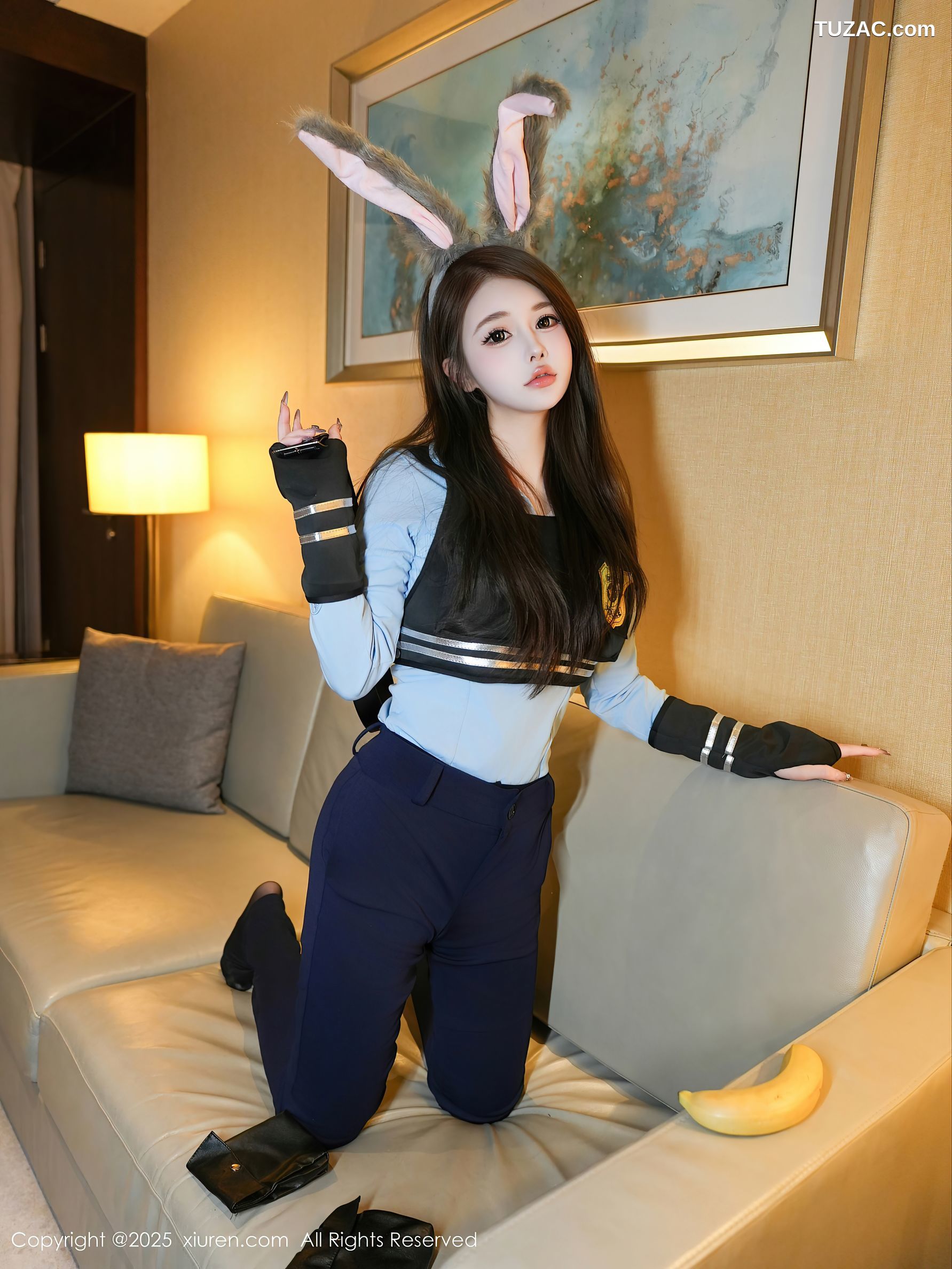 XiuRen秀人网-10158-甜妮-情趣女警兔女郎黑丝爆乳-2025.04.16