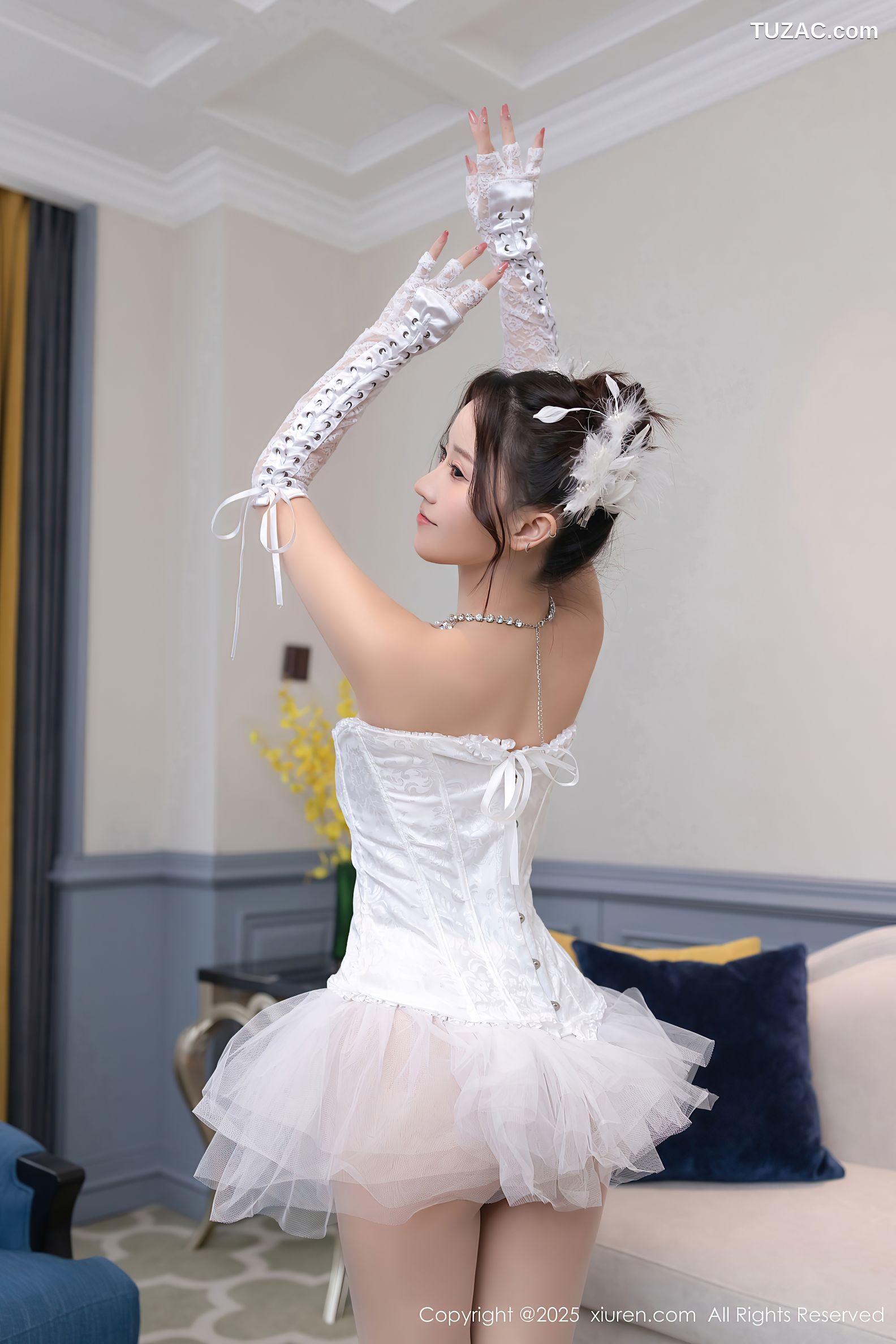 XiuRen秀人网-10161-杏子Yada-白纱舞裙爆乳-2025.04.16