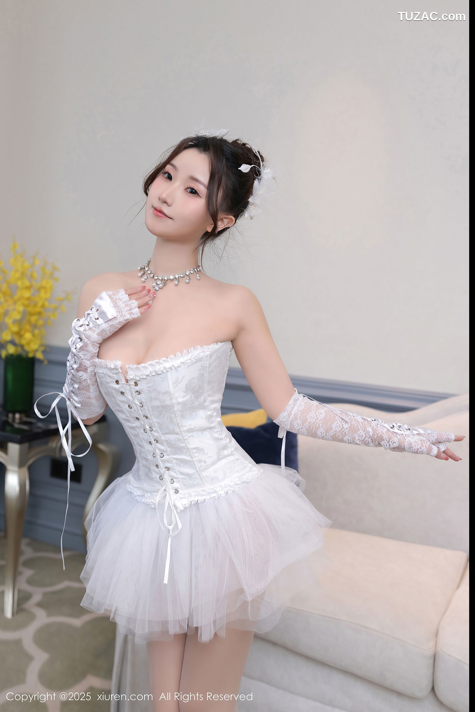 XiuRen秀人网-10161-杏子Yada-白纱舞裙爆乳-2025.04.16