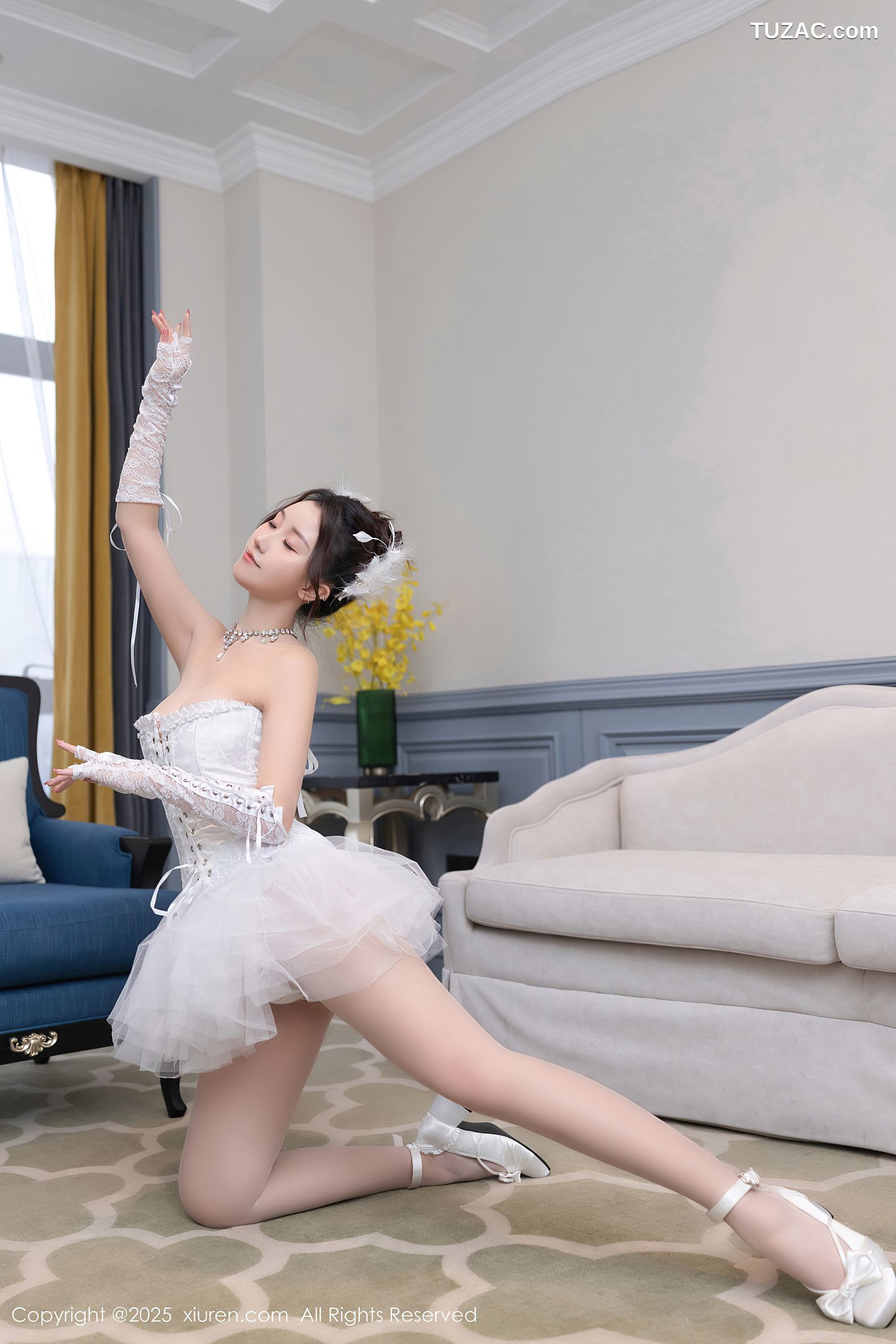 XiuRen秀人网-10161-杏子Yada-白纱舞裙爆乳-2025.04.16