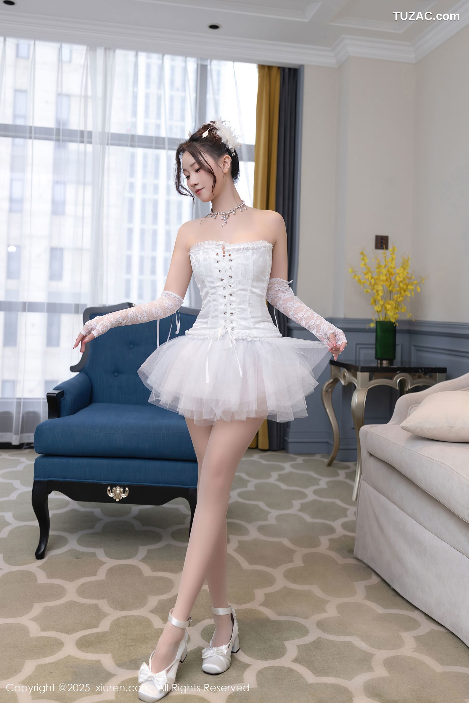 XiuRen秀人网-10161-杏子Yada-白纱舞裙爆乳-2025.04.16