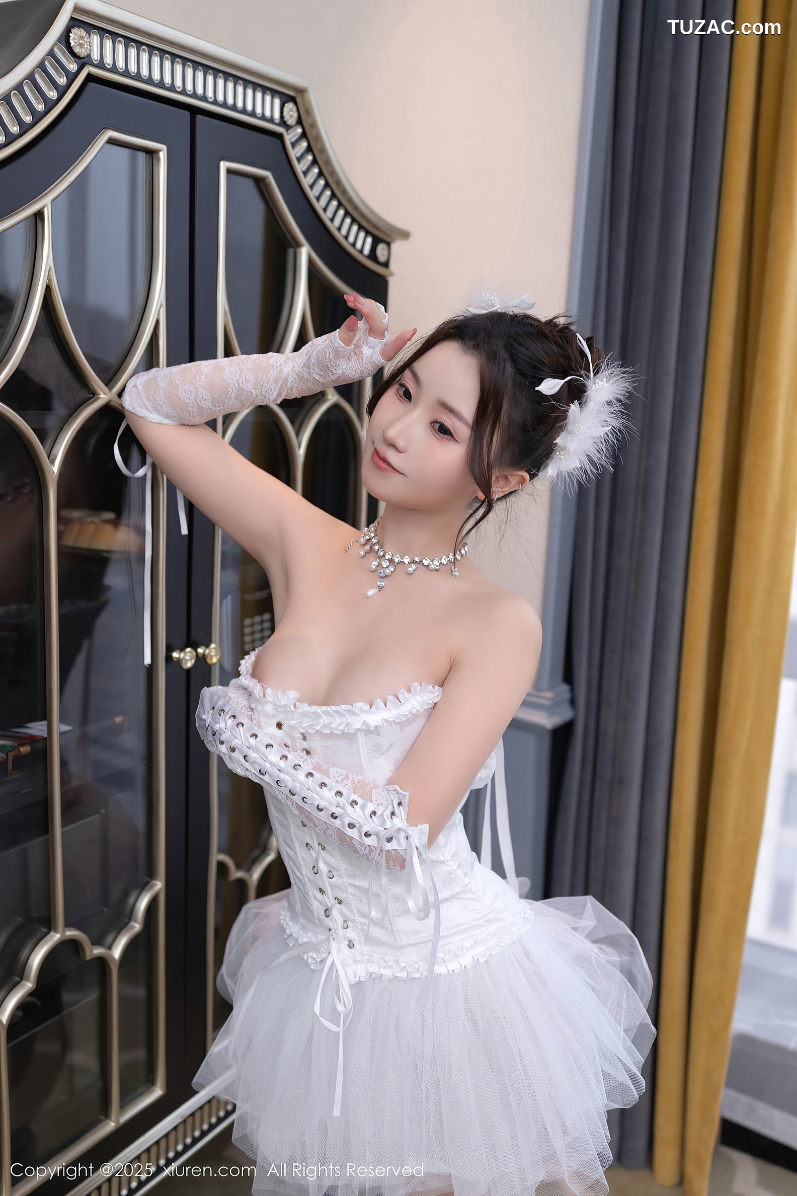 XiuRen秀人网-10161-杏子Yada-白纱舞裙爆乳-2025.04.16